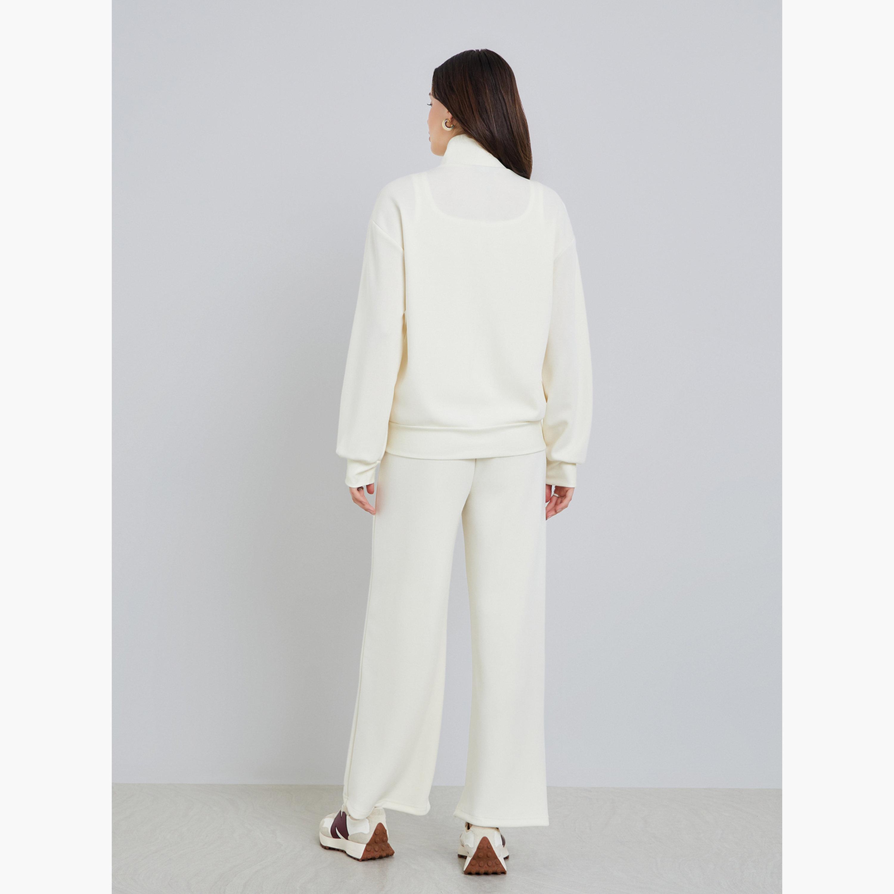 Styli Women Knit Bomber Jacket and Pants Co-Ords-women-clothing-coordsets-image-4