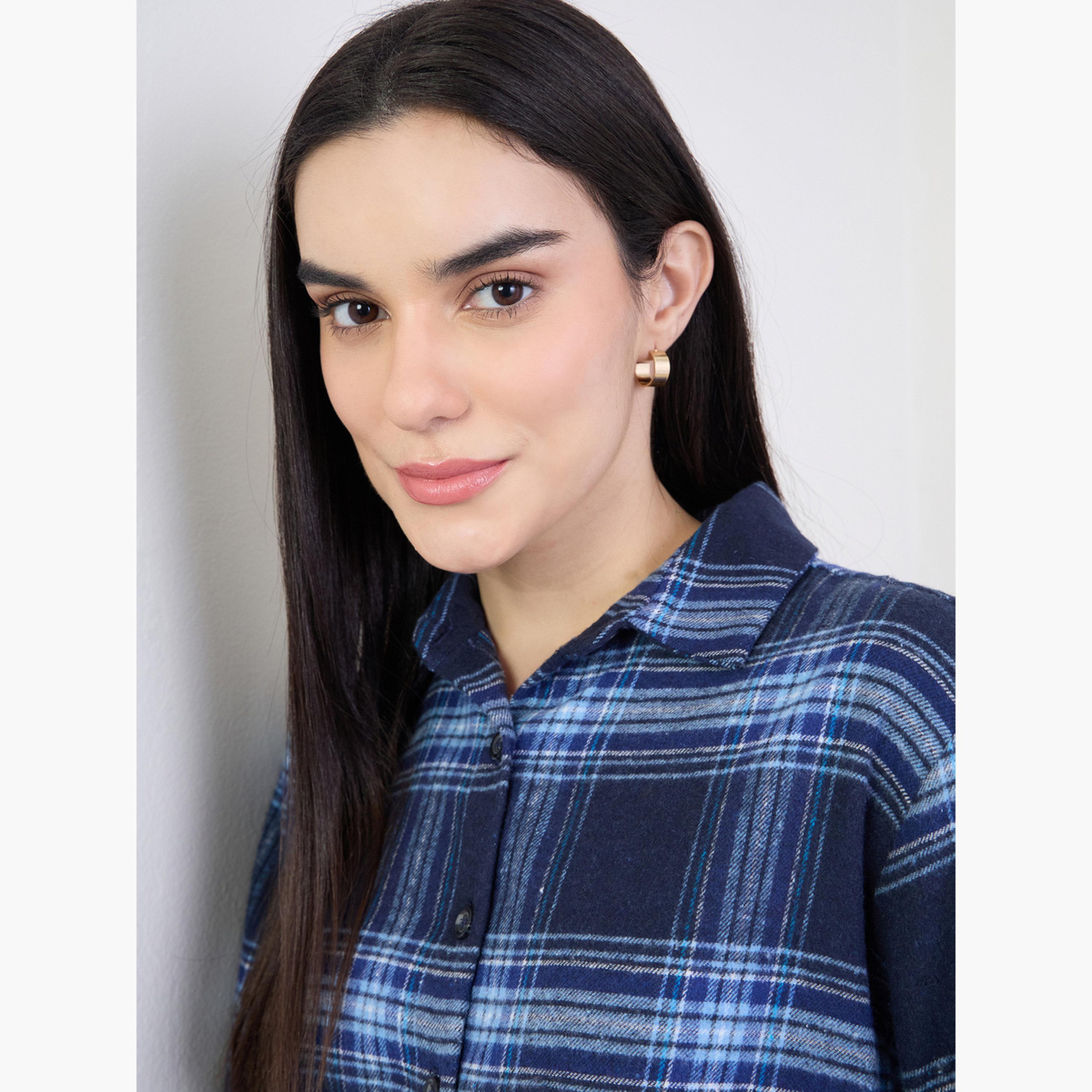 قميص فلانيل كاروهات قطن 100%-women-clothing-shirtsandblouses-shirts-image-4