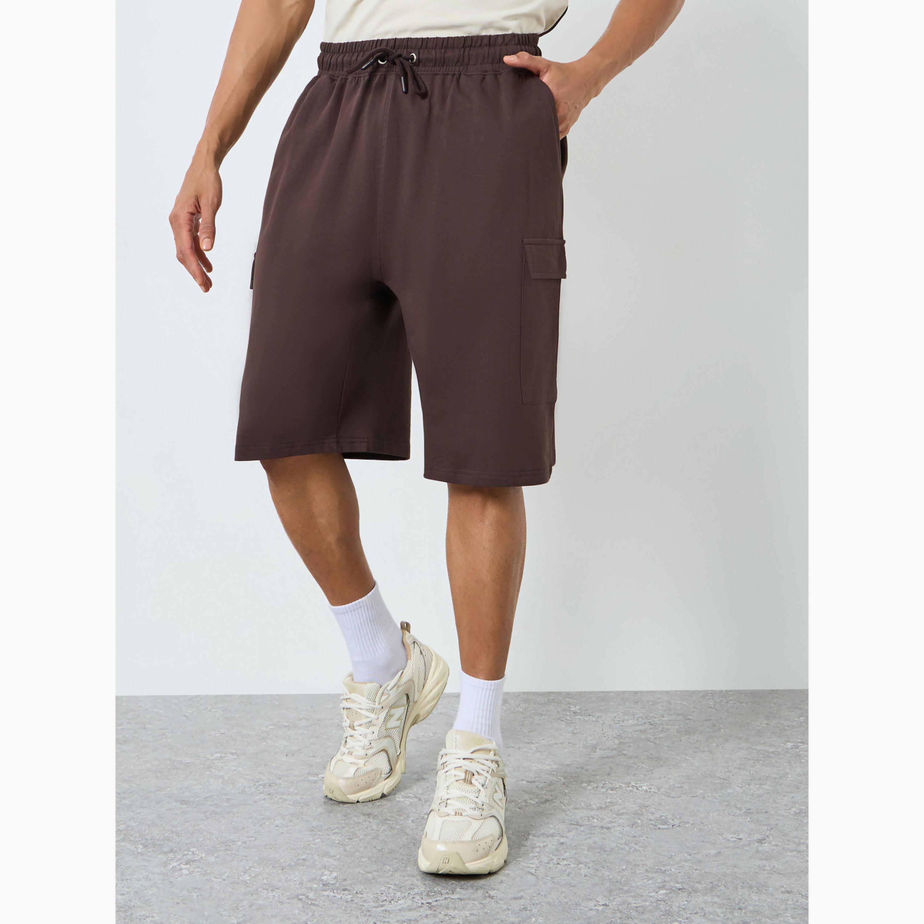 Styli Men Color Block Oversized T-Shirt and Shorts Co-Ords-men-clothing-coordsets-image-4