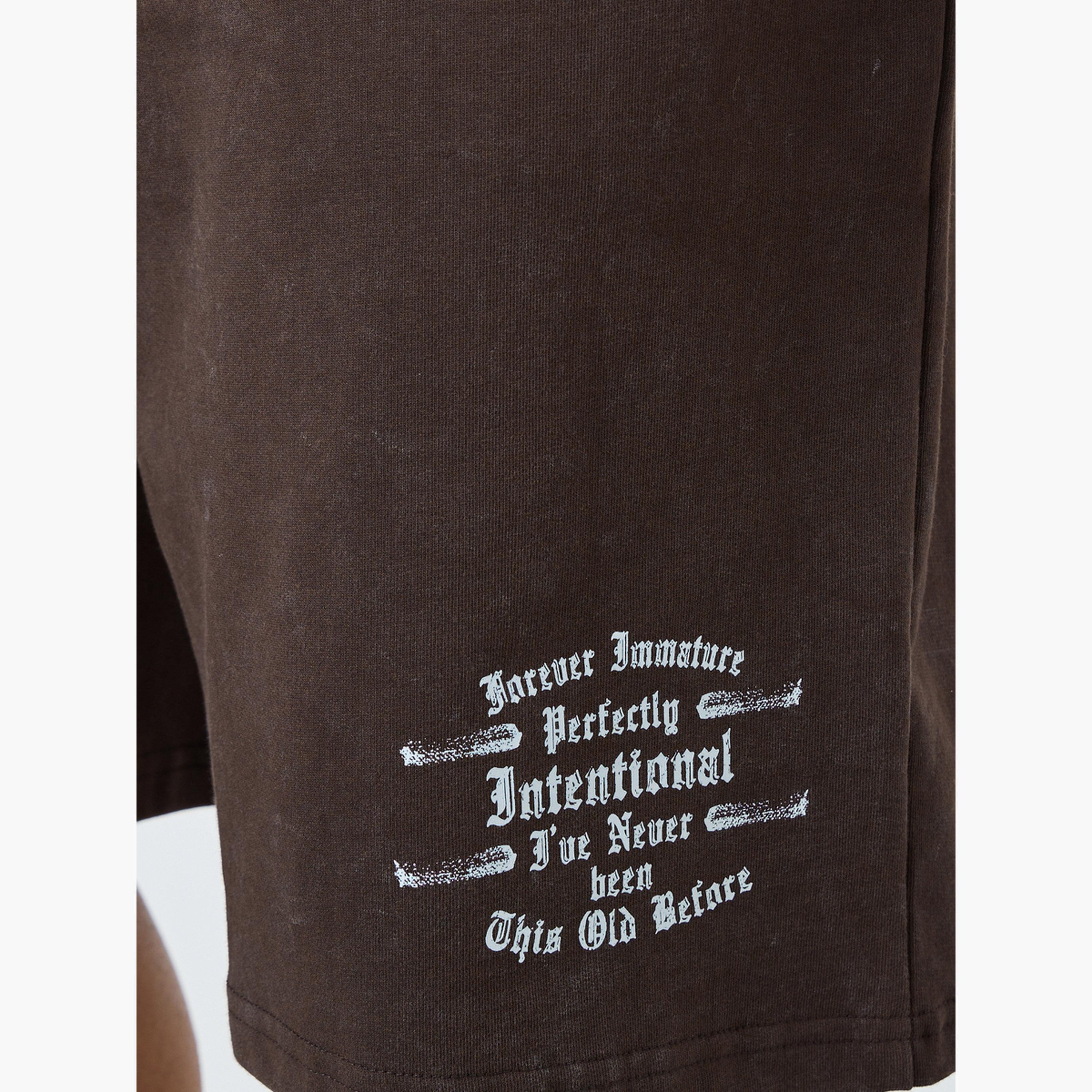 Styli Men Oversized Acid Washed Distress Print Shorts-men-clothing-bottoms-shorts-image-3