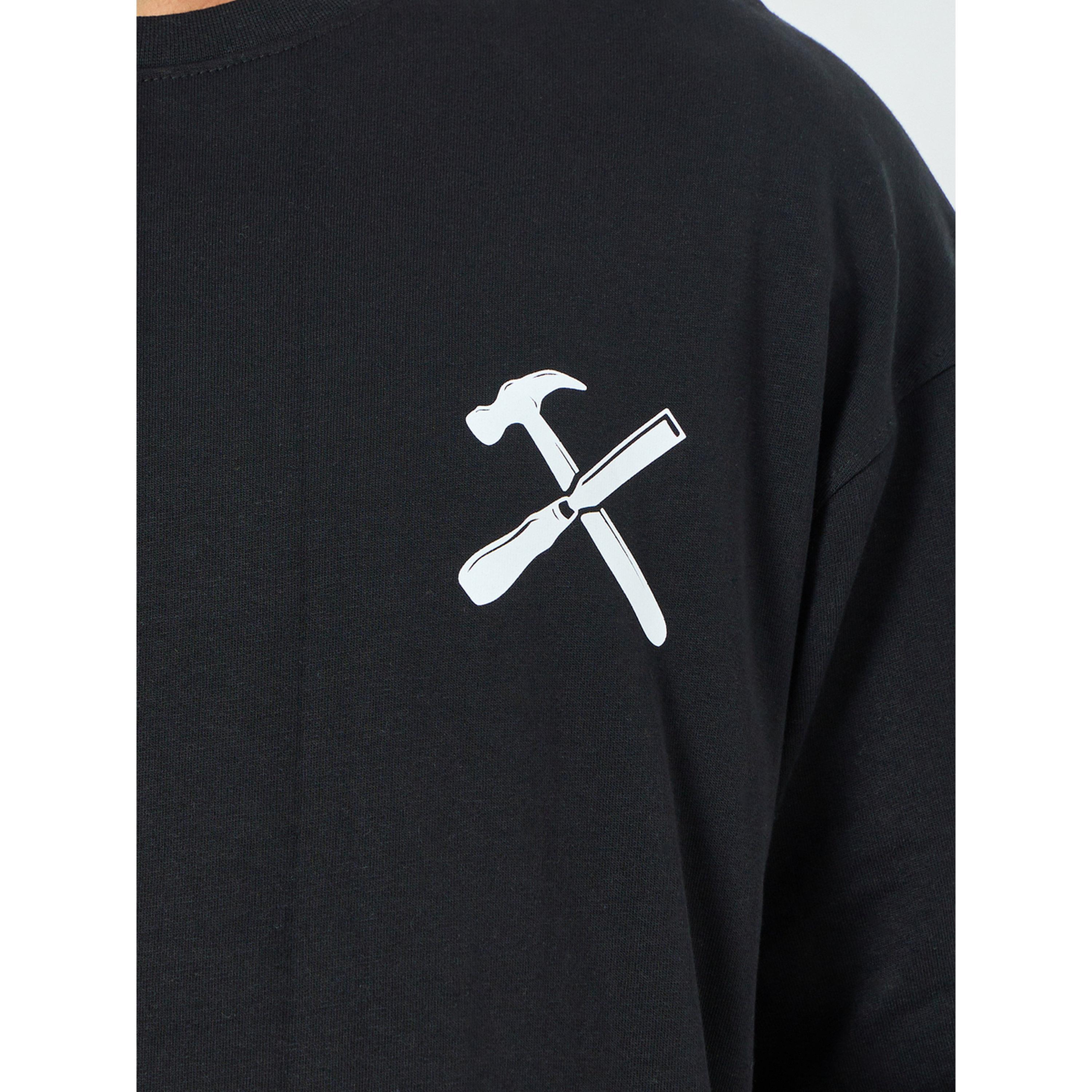 Styli Men Graphic Oversized T-Shirt and Shorts Co-Ords-men-clothing-coordsets-image-4