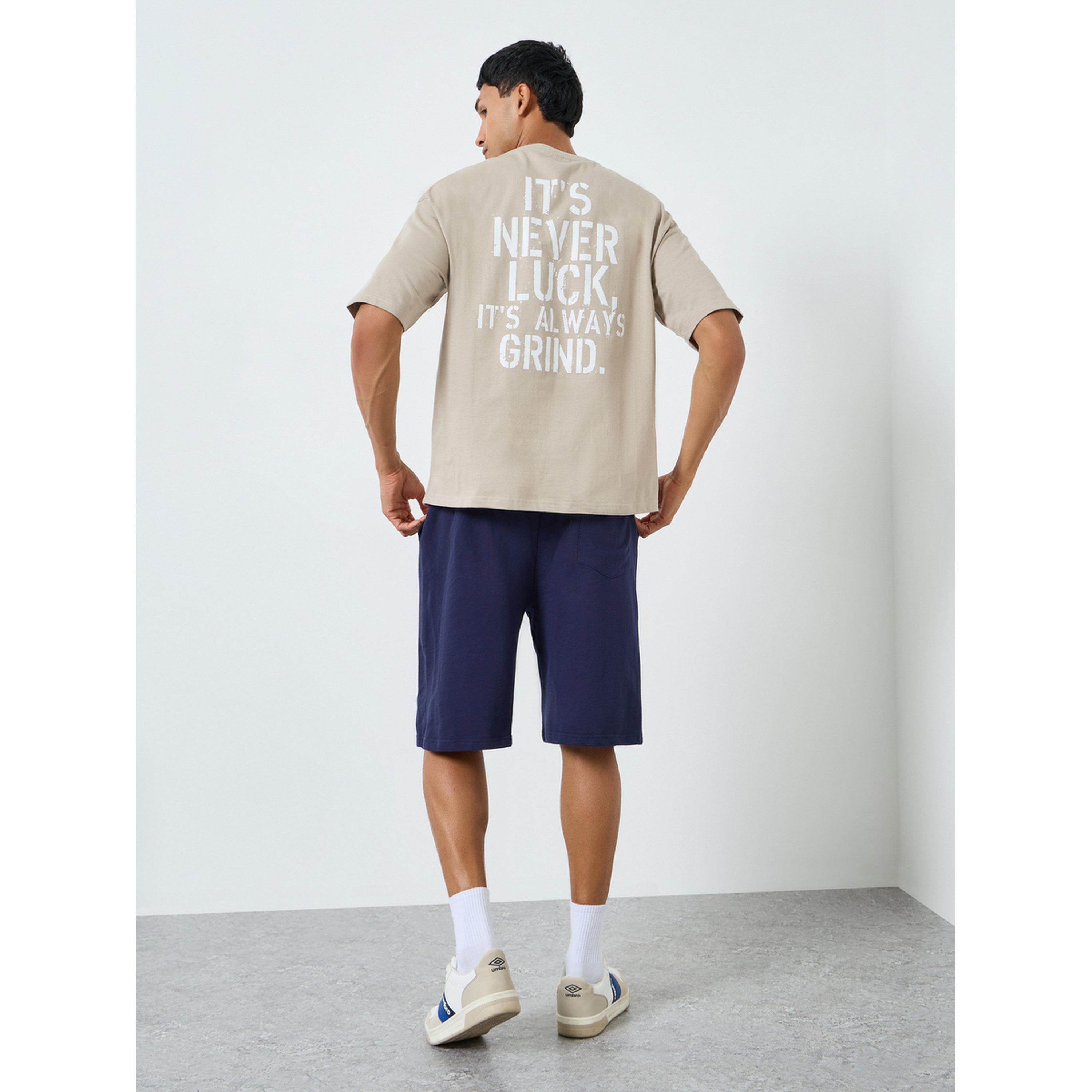 Styli Men Graphic Oversized T-Shirt and Shorts Co-Ords-men-clothing-coordsets-image-3