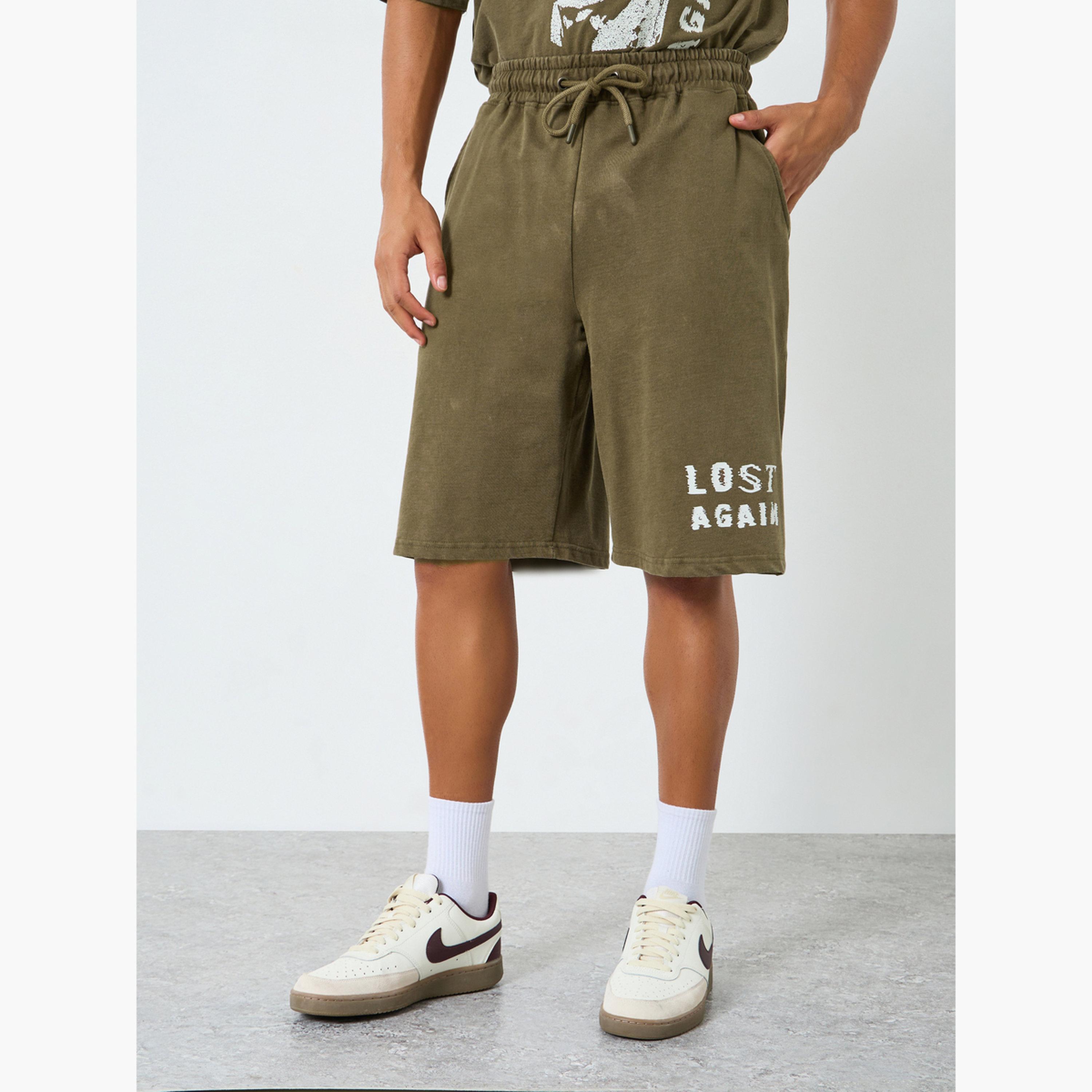 Styli Men Oversized Acid Washed T-Shirt and Shorts Co-Ords-men-clothing-coordsets-image-4