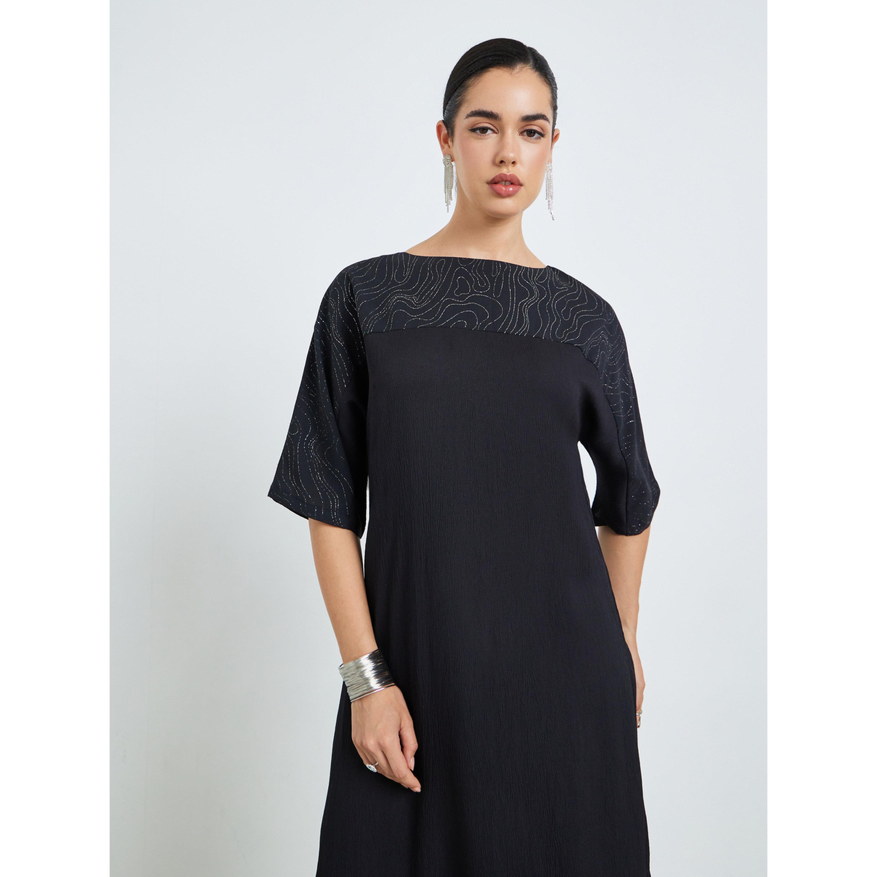 جلابية مطرزة بحافة واسعة للنساء-women-arabicclothing-jalabiyas-image-3