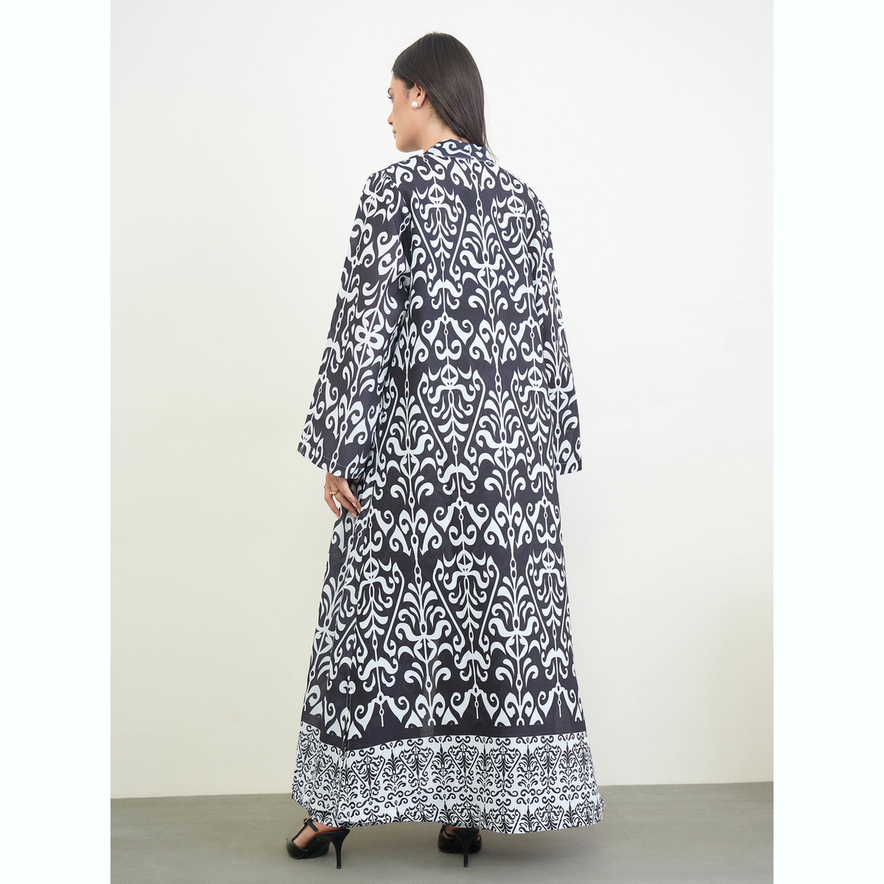 مجموعة من بنطال بأرجل واسعة وعباية مفتوحة مطبوعة-women-arabicclothing-sets-image-4