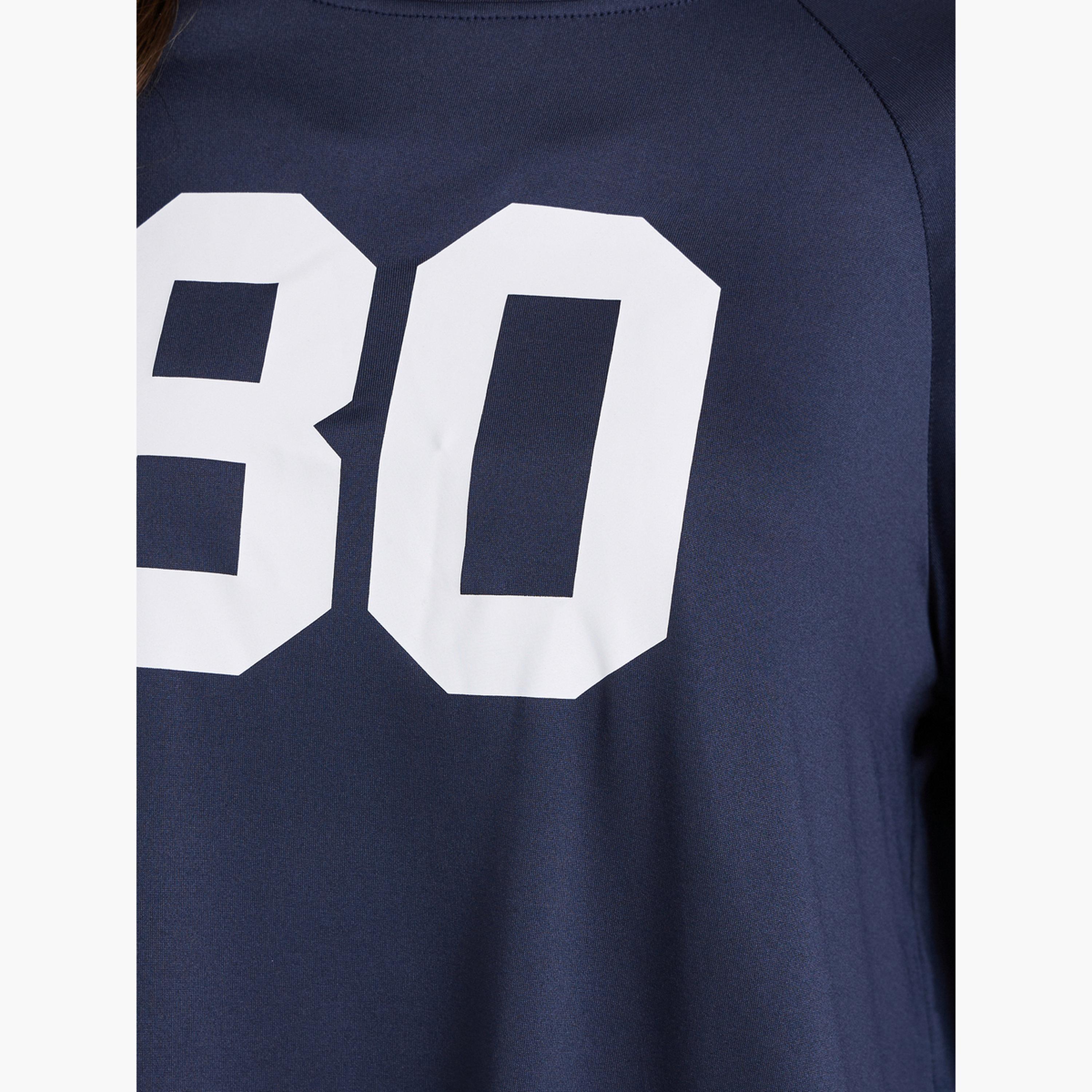 Styli Women Dark Blue Oversized Graphic Print T-Shirt-women-clothing-tshirts-image-4