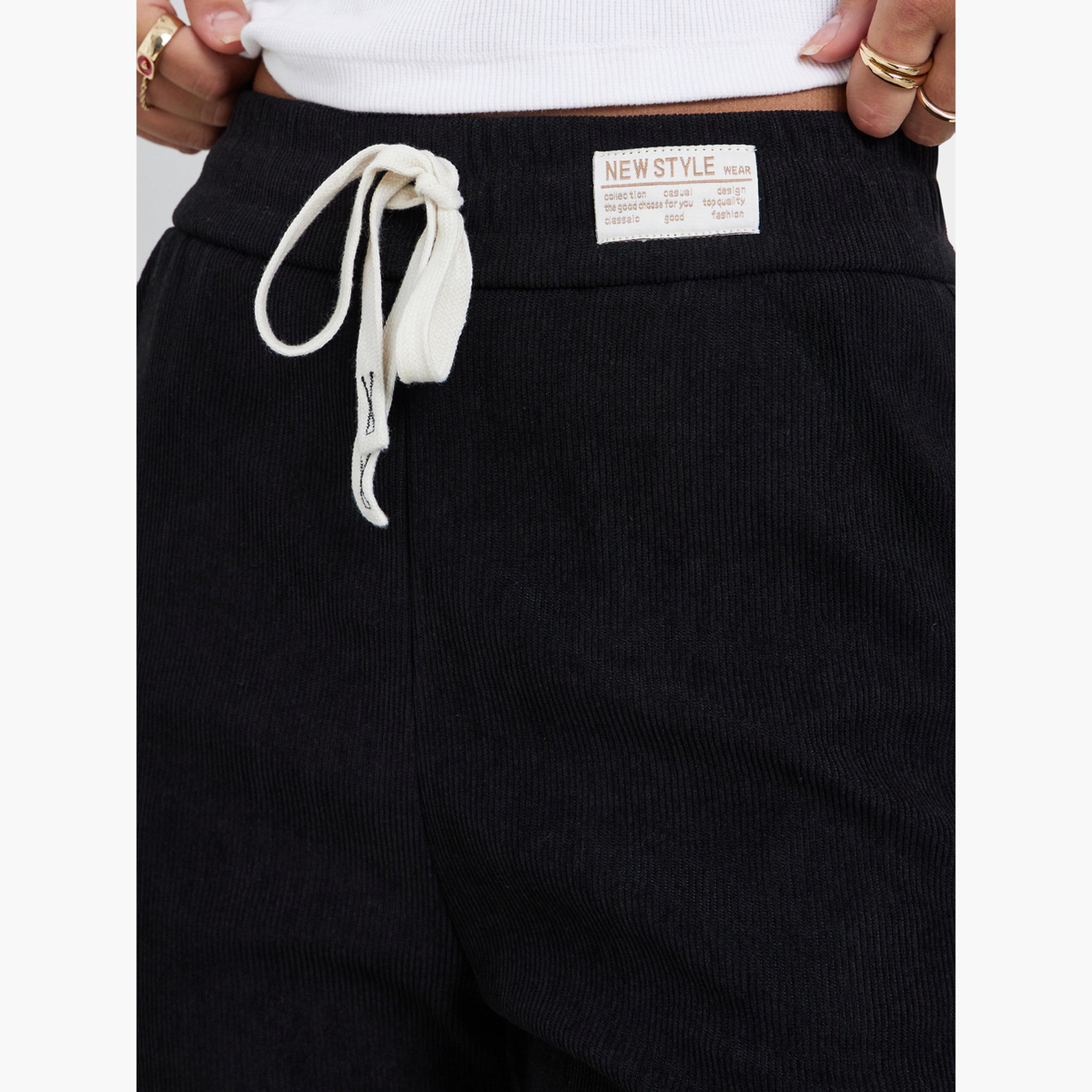 Styli Women Straight Leg Corduroy Pants-women-clothing-bottoms-trousers-image-3