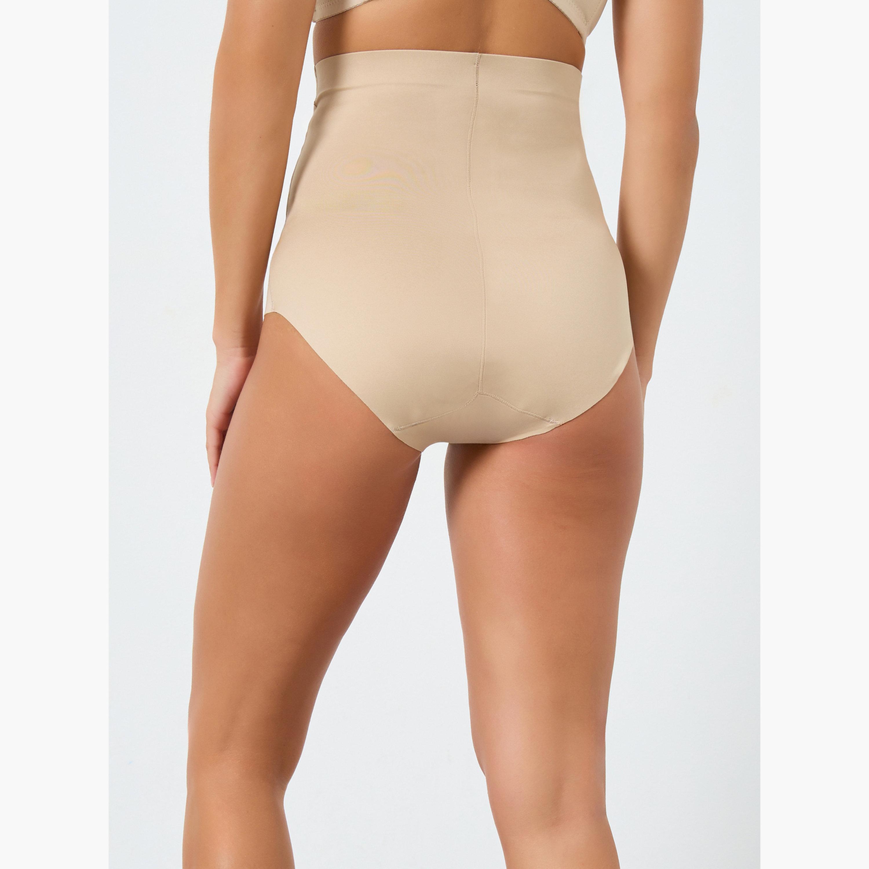 ستايلي - سروال داخلي (كلوت) خصر مرتفع حياكة مخفية-women-clothing-lingerie-shapewear-image-4