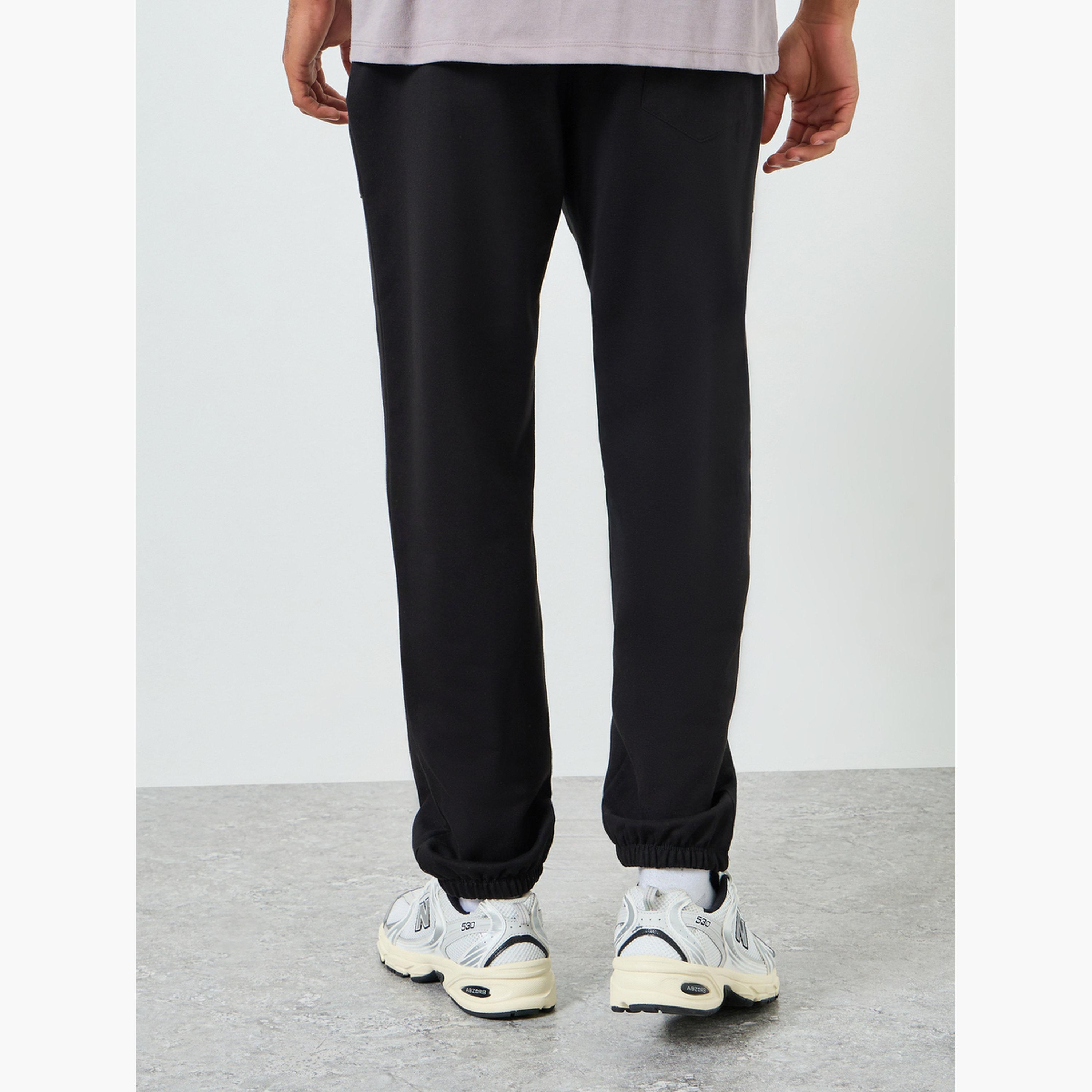 Styli Men Relaxed Fleece Embroidered Joggers-men-clothing-bottoms-joggers-image-3