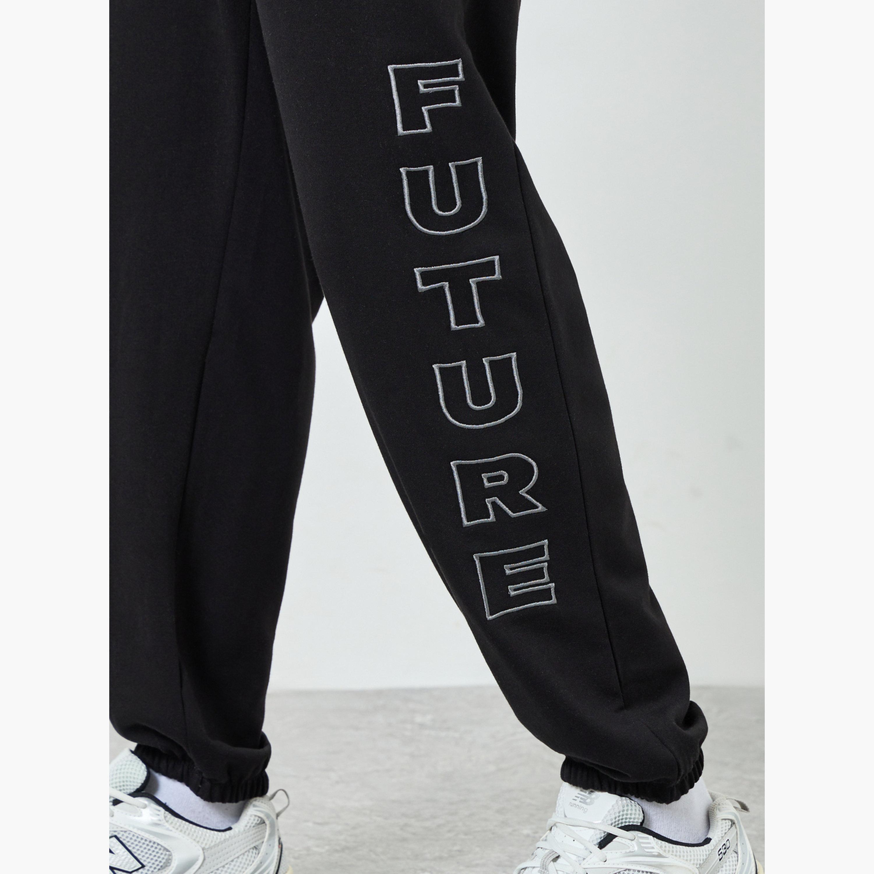 Styli Men Relaxed Fleece Embroidered Joggers-men-clothing-bottoms-joggers-image-5