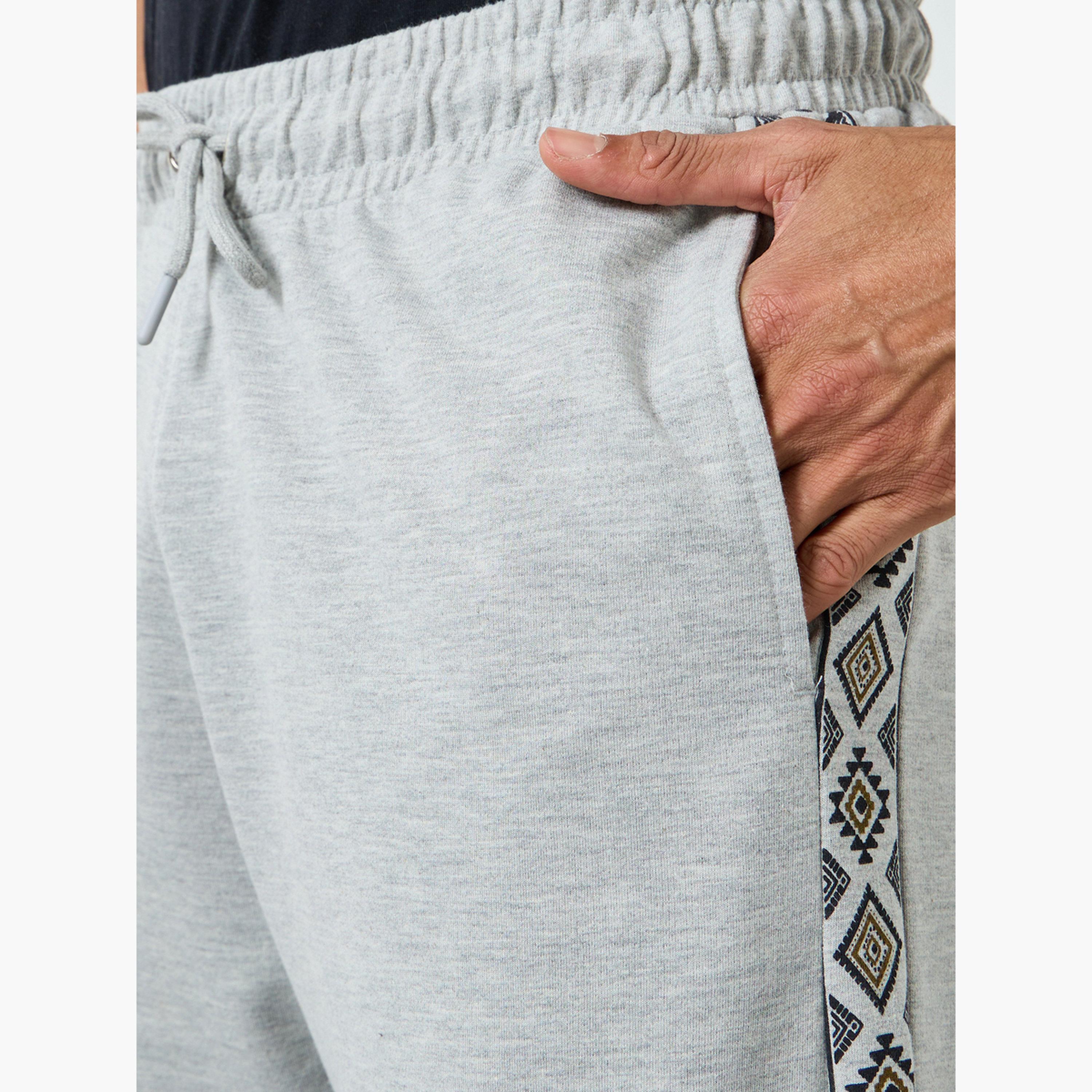 Styli Men Grey Printed Side Panel Joggers-men-clothing-bottoms-joggers-image-3