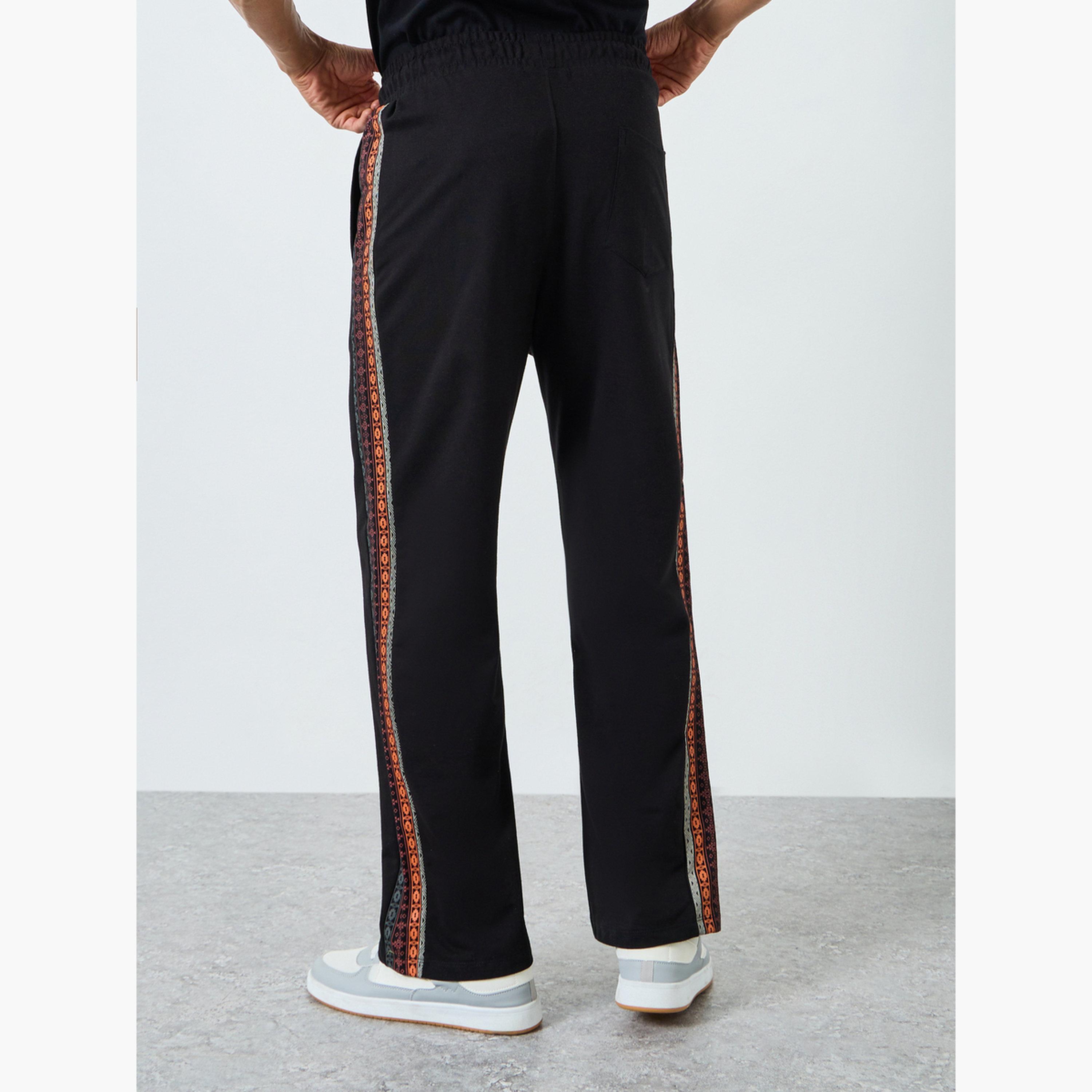جوغر تيري بمقاس كبير مع ألواح مطبوعة-men-clothing-bottoms-joggers-image-4