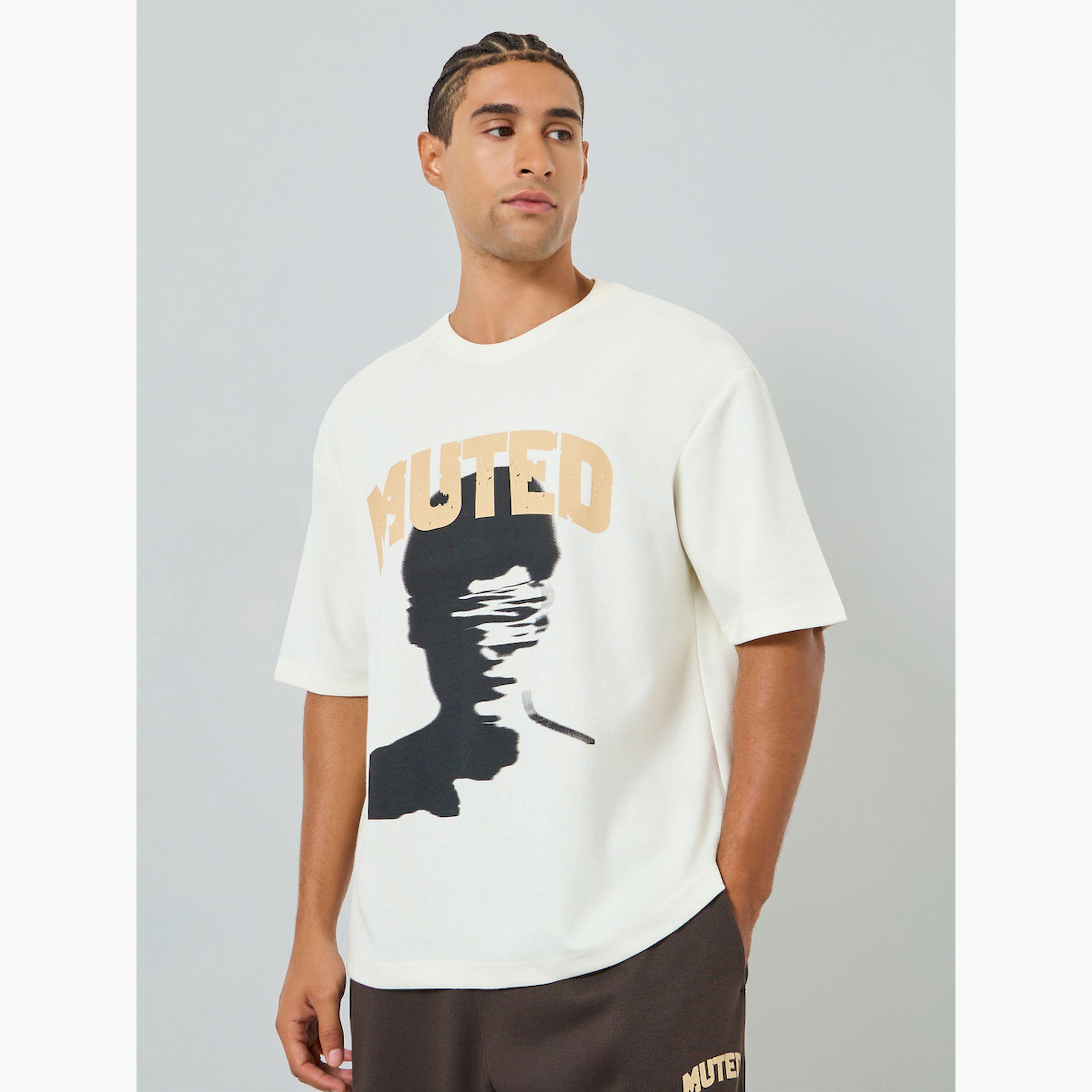 Styli Men Graphic Oversized T-Shirt and Joggers Co-Ords-men-clothing-coordsets-image-2