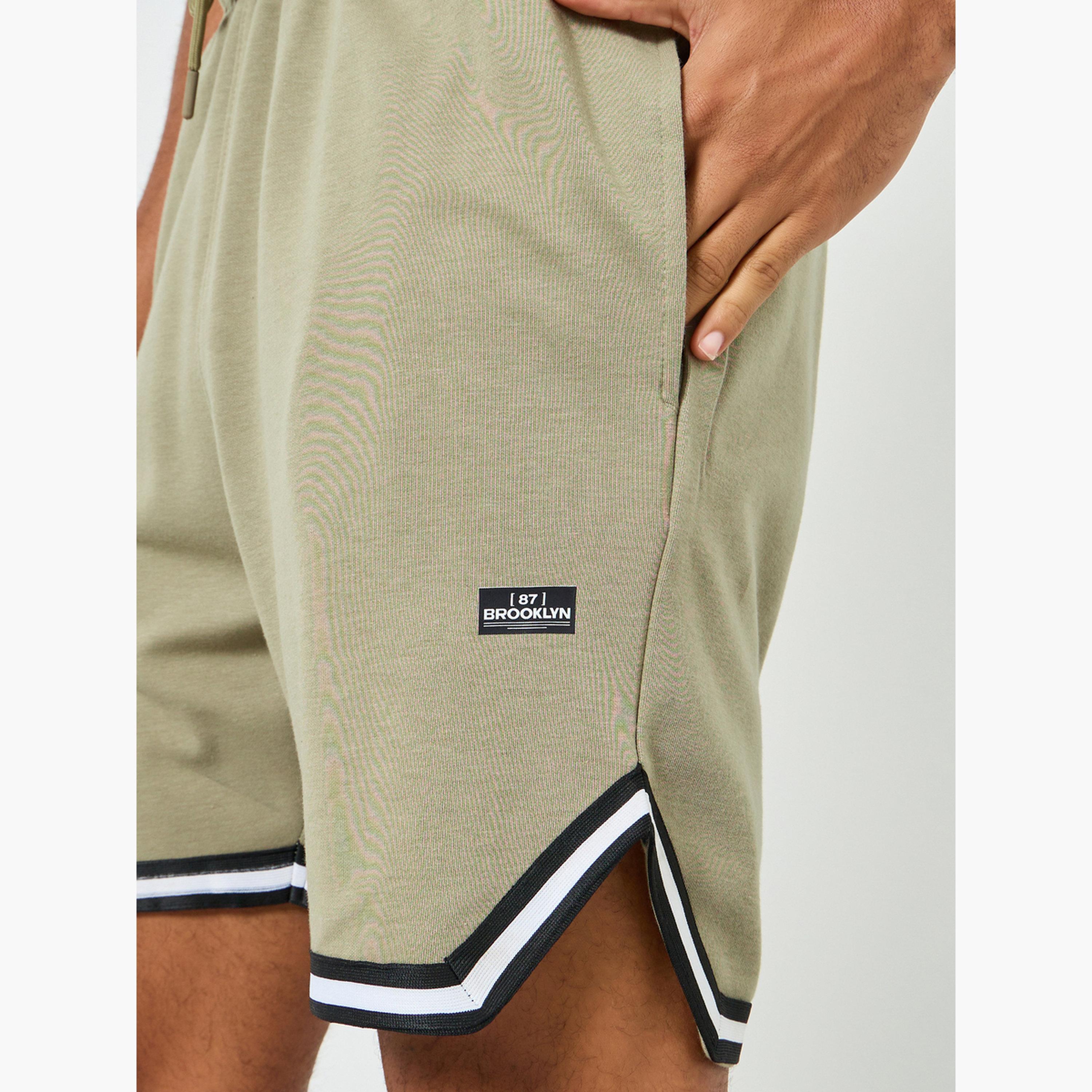 Styli Men Taping Detail Regular Fit T-Shirt and Shorts Co-Ords-men-clothing-coordsets-image-6