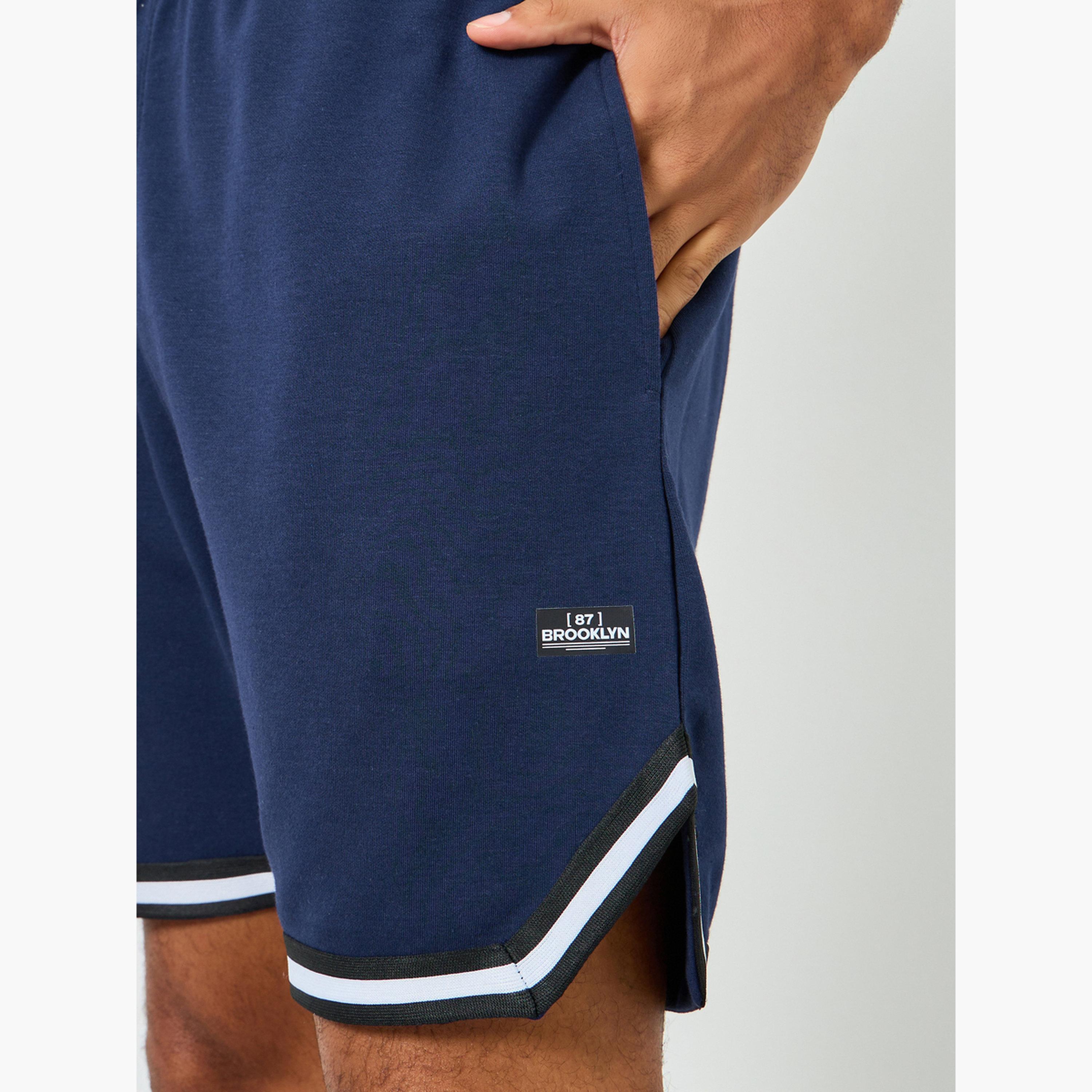 Styli Men Taping Detail Regular Fit T-Shirt and Shorts Co-Ords-men-clothing-coordsets-image-6
