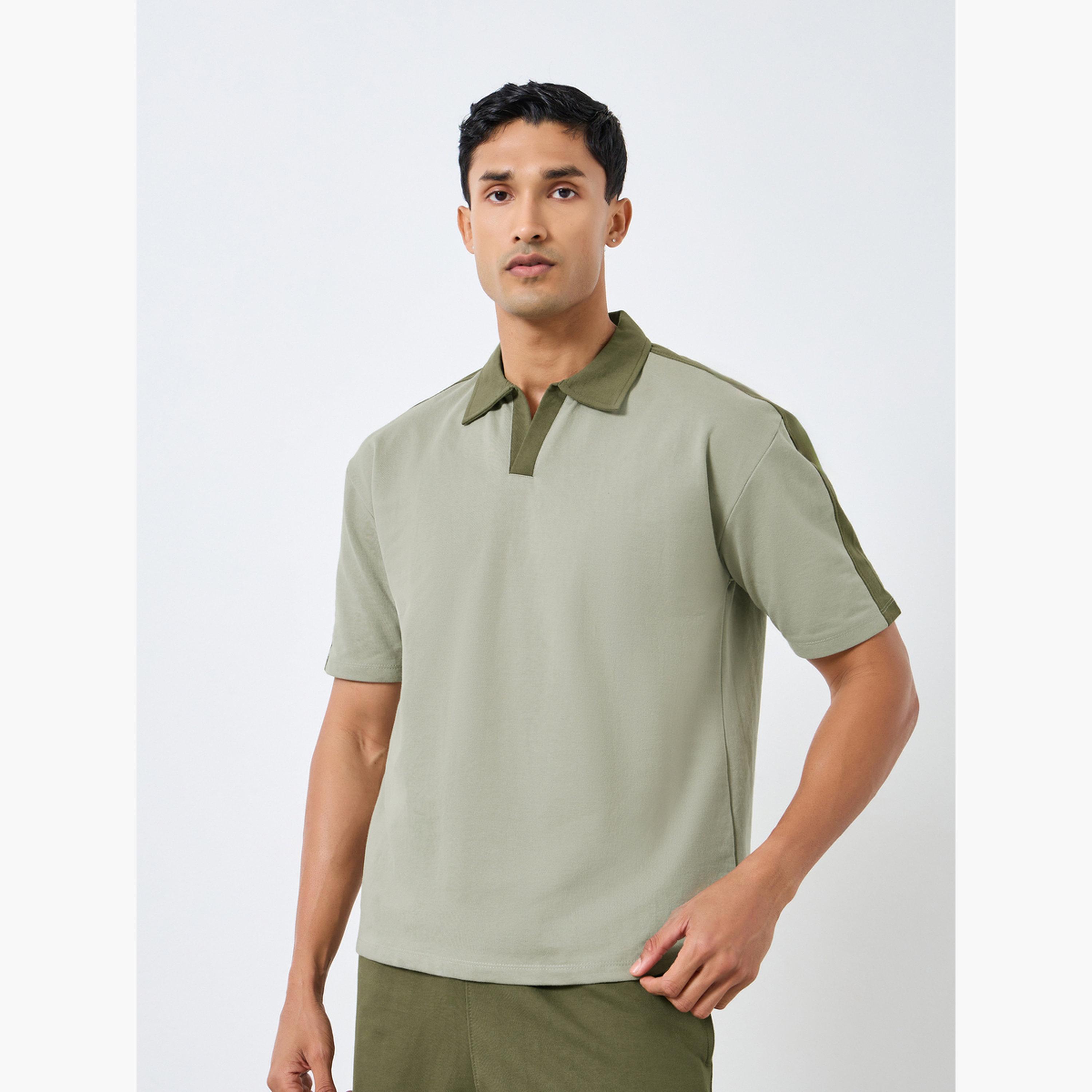 Styli Men Oversized Short Sleeve Polo and Shorts Co-Ords-men-clothing-coordsets-image-2