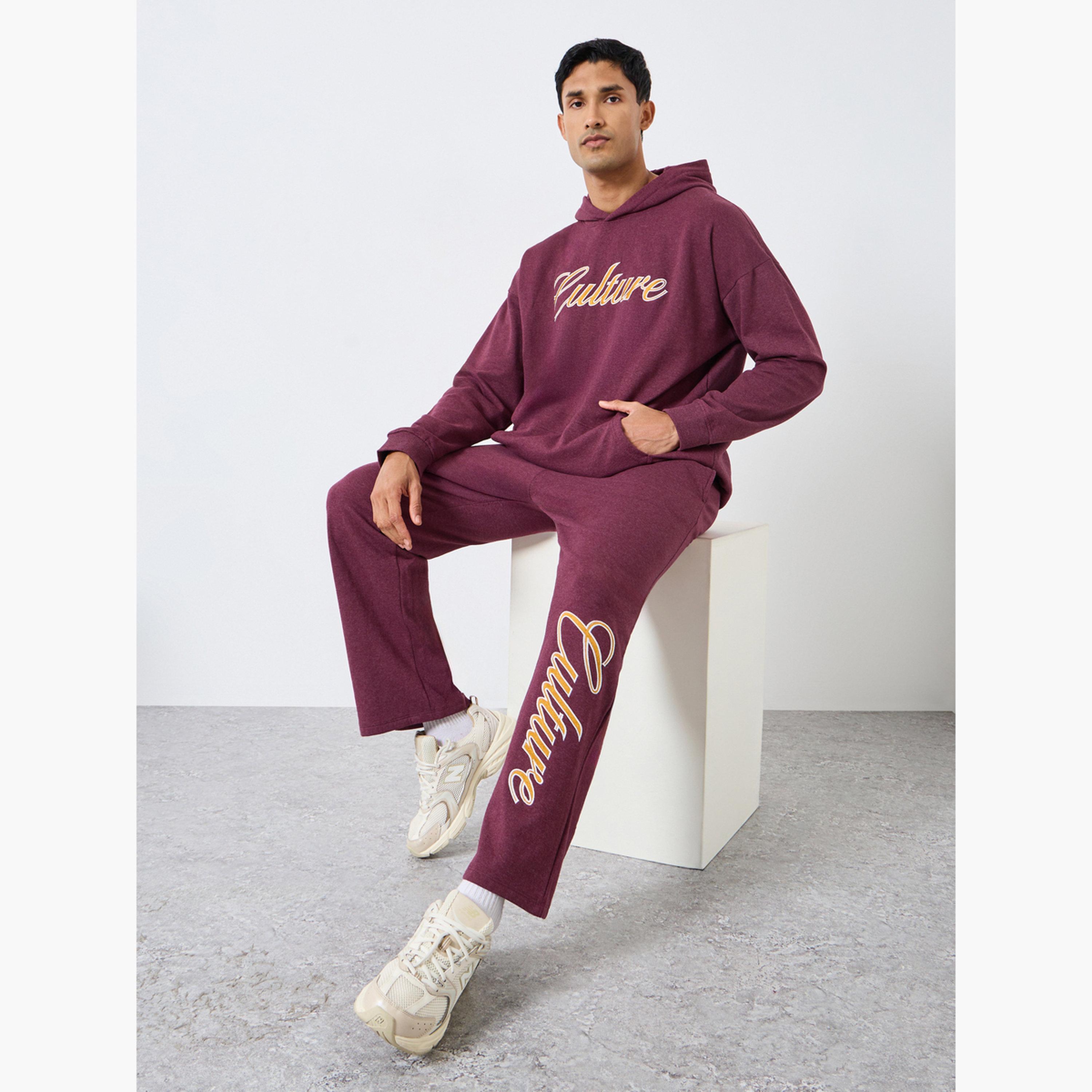 Styli Men Purple Printed Hoodie and Joggers Co-Ords-men-clothing-coordsets-image-1