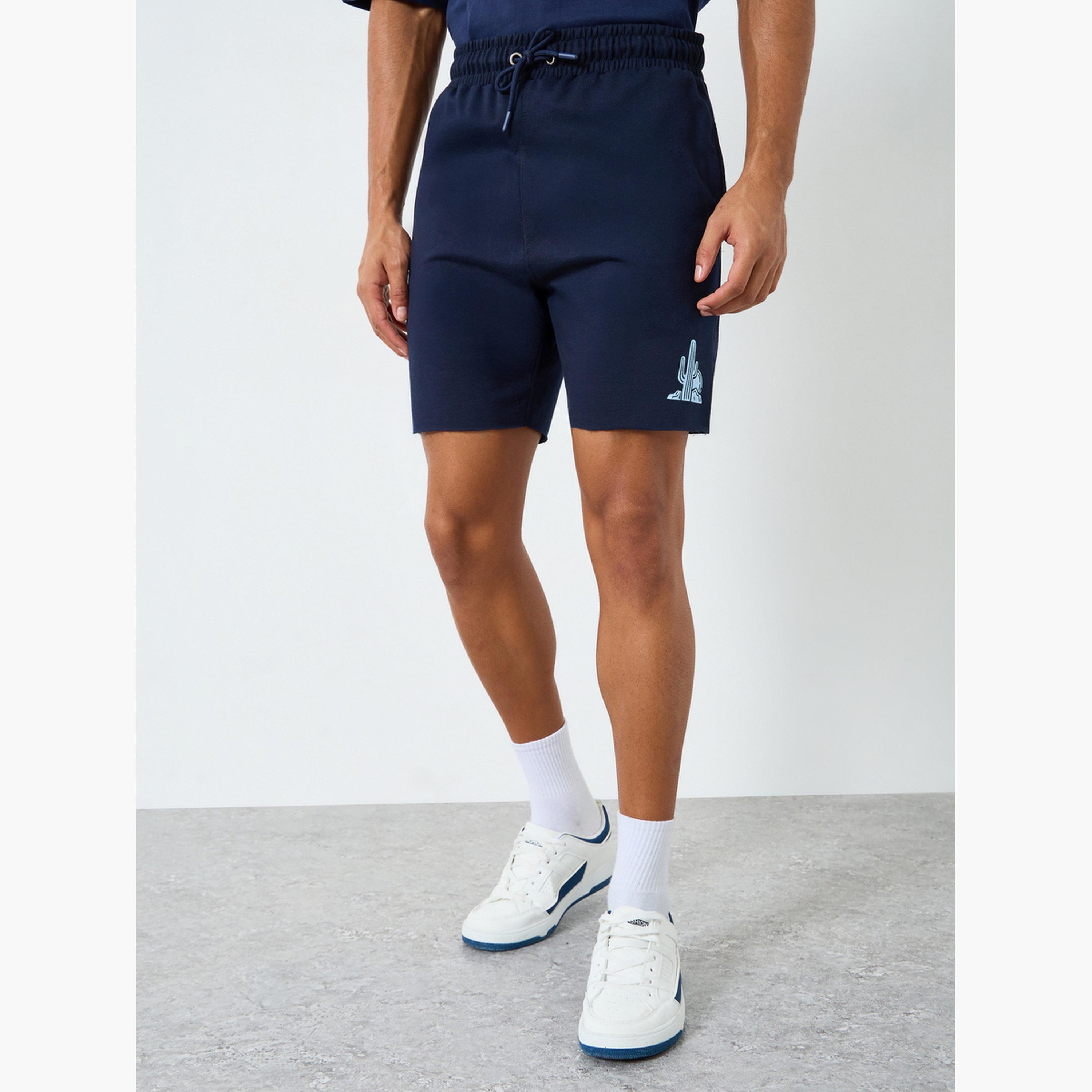 Styli Men Regular Fit Print Detail Shorts-men-clothing-bottoms-shorts-image-1