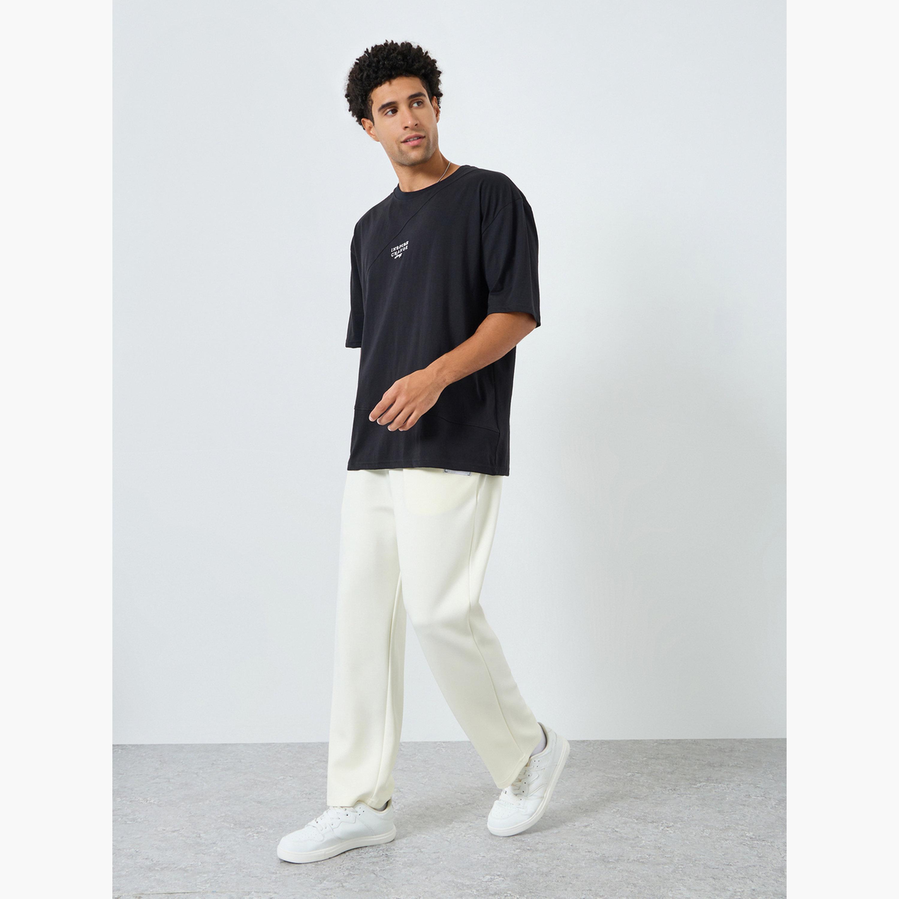 Styli Men Cream Relaxed Fit Joggers-men-clothing-bottoms-joggers-image-2
