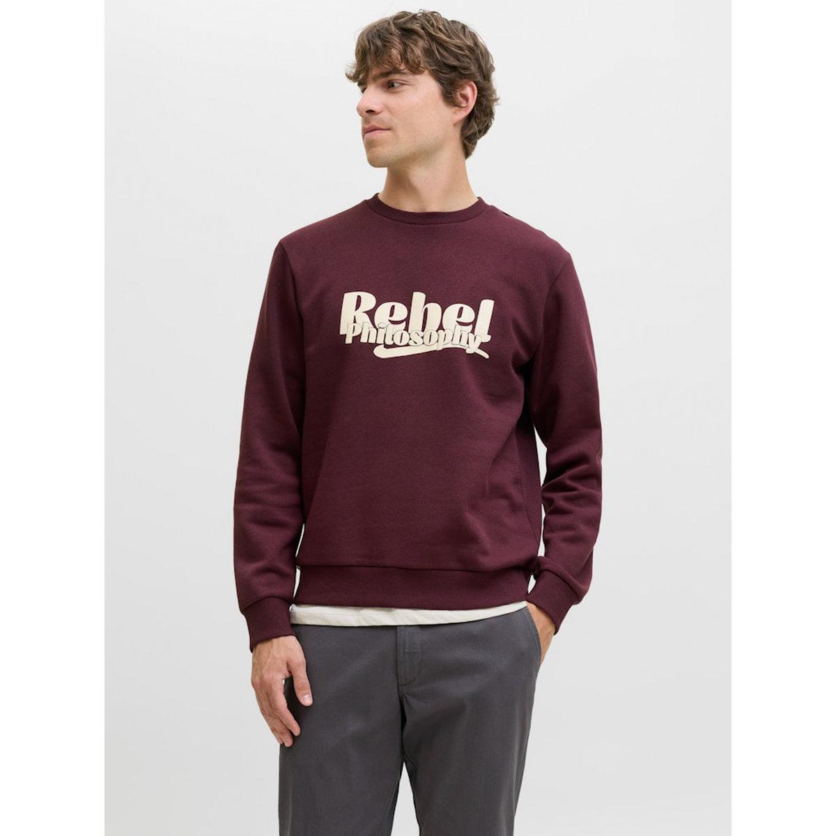 REBEL JREBRAKIM Slogan Print Round Neck Sweatshirt-men-clothing-hoodiesandsweatshirts-image-3