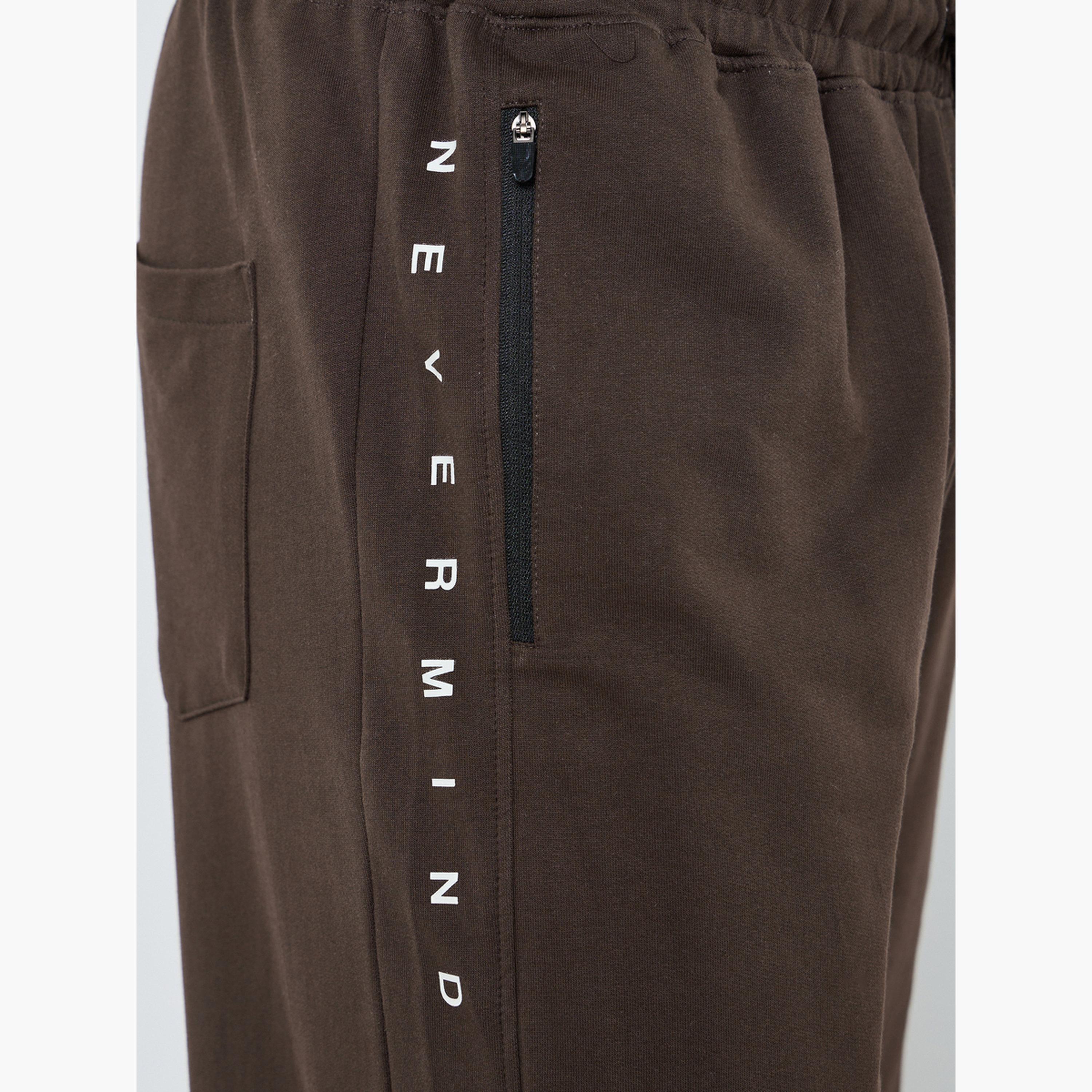 جوغر بقصة مريحة وشريط جانبي مع أربطة-men-clothing-bottoms-joggers-image-3