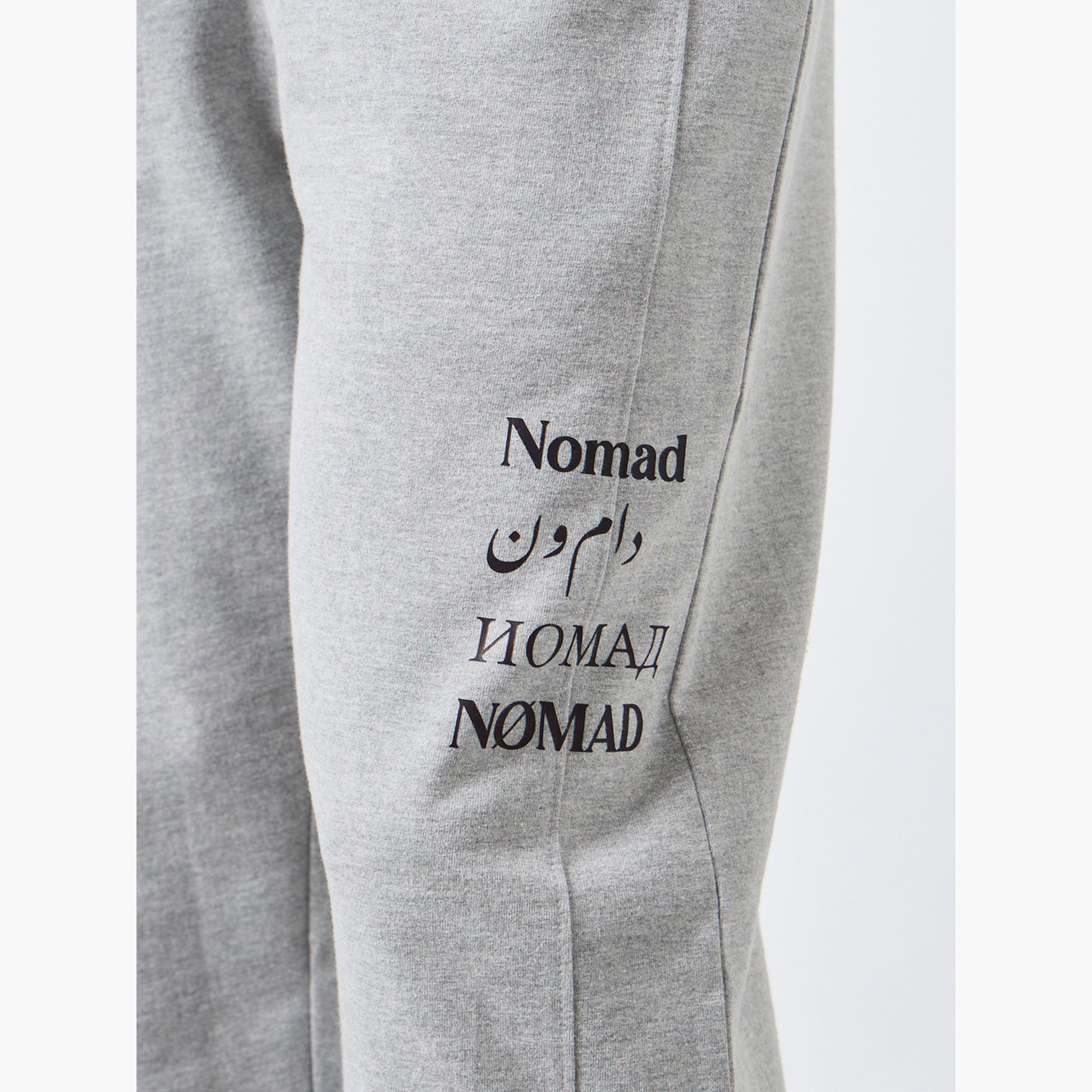 Styli Men Grey Slogan Print Relaxed Joggers-men-clothing-bottoms-joggers-image-3