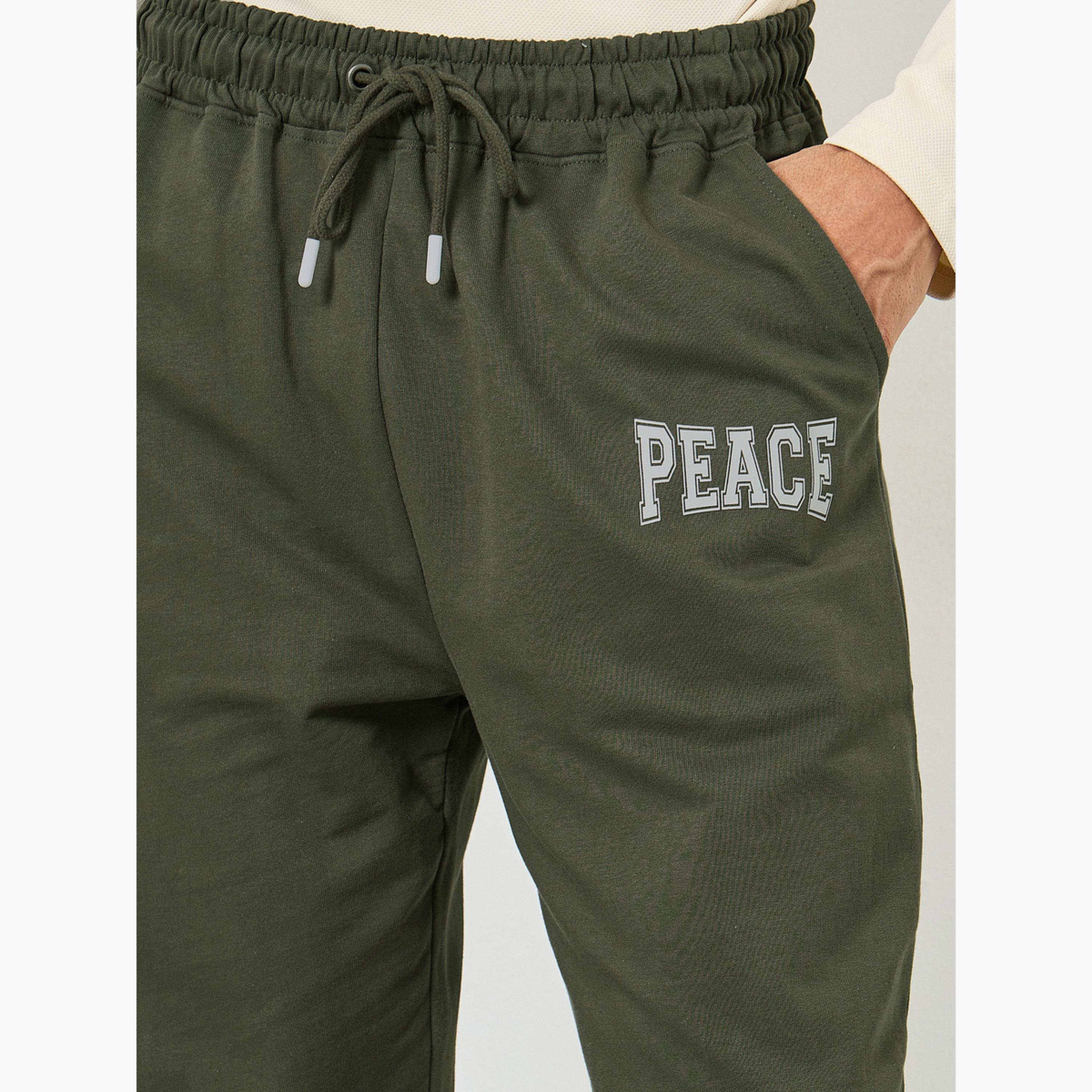 Styli Men Oversized Minimal Print Terry Joggers-men-clothing-bottoms-joggers-image-3