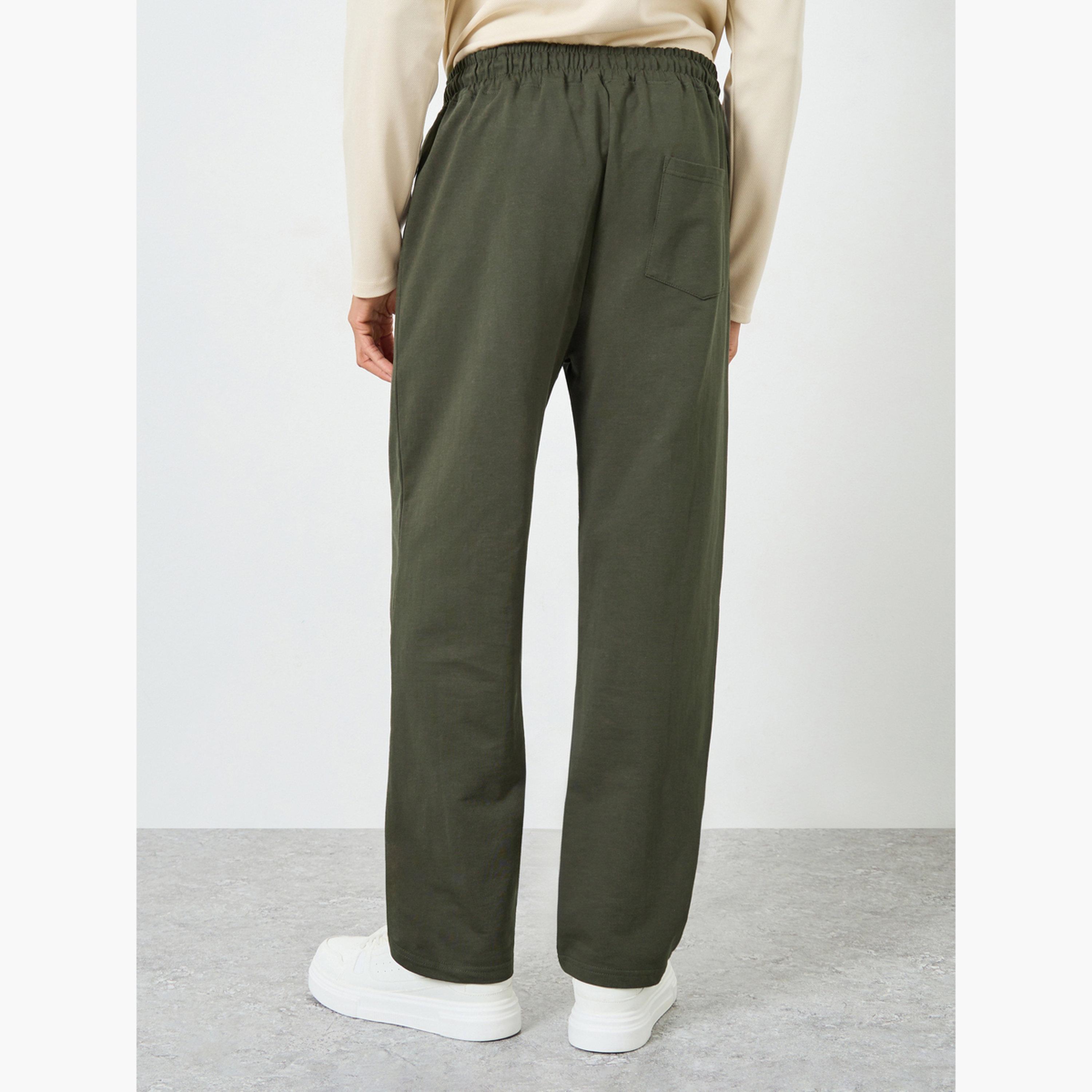 Styli Men Oversized Minimal Print Terry Joggers-men-clothing-bottoms-joggers-image-4