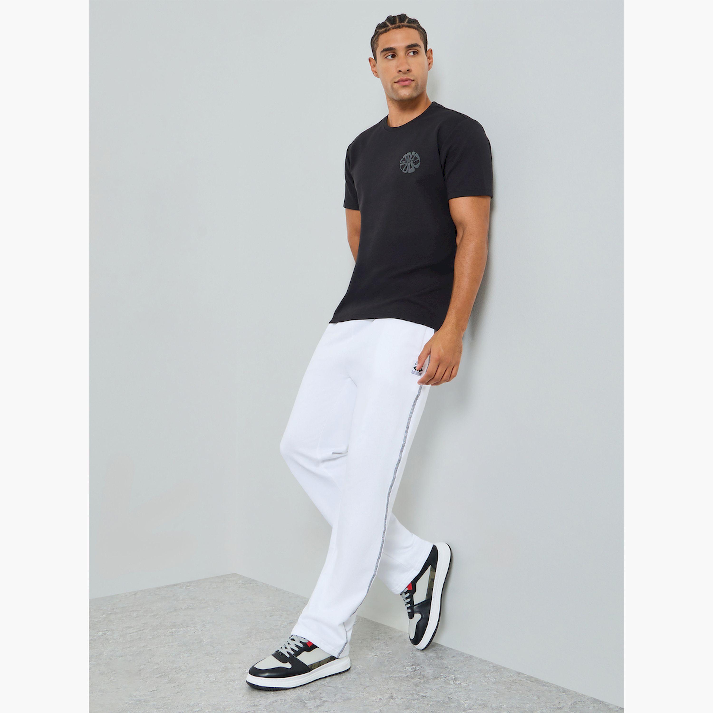 جوغر فليس بقصة أرجل مستقيمة ودرزات-men-clothing-bottoms-joggers-image-2