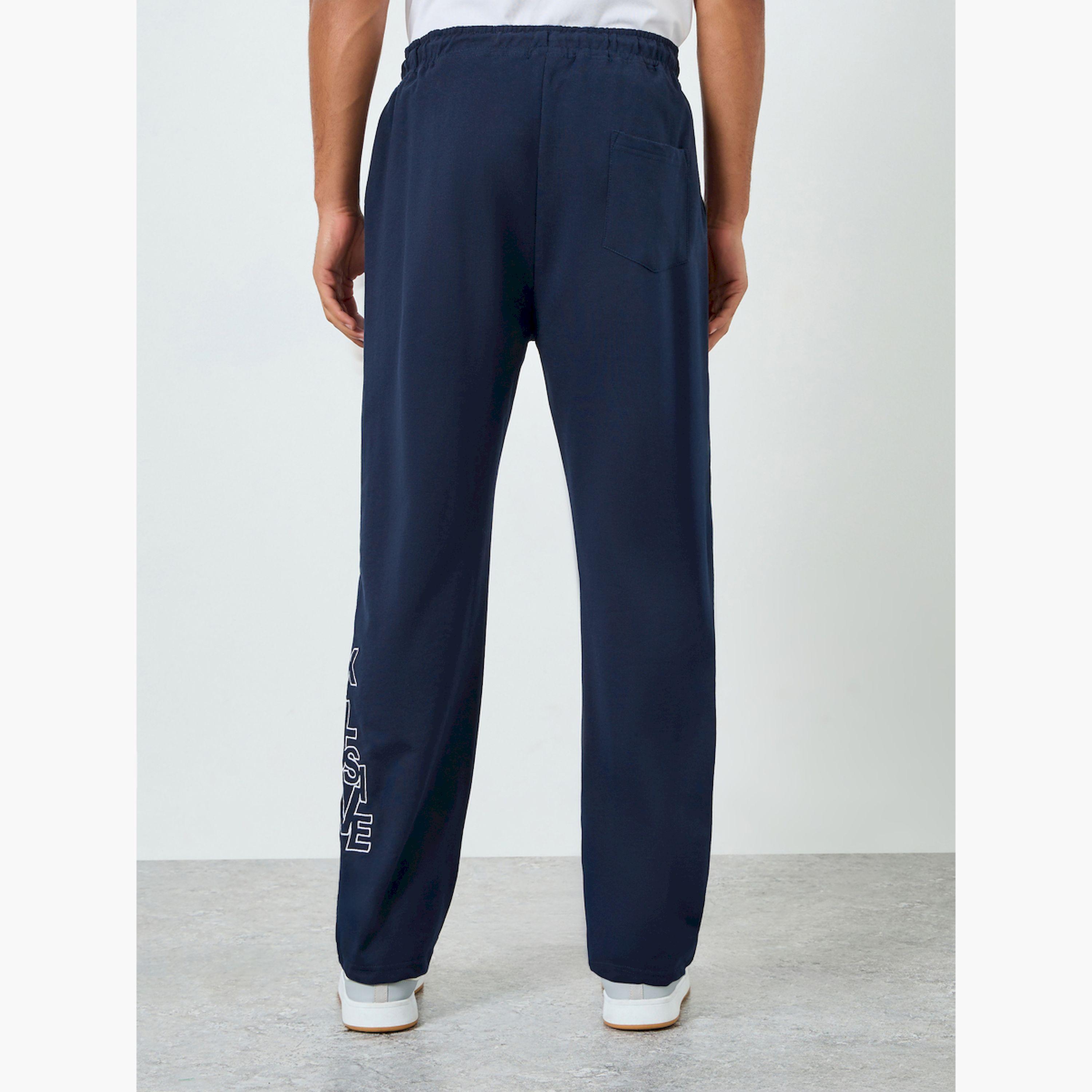 Styli Men Straight Leg Terry Tonal Embroidery Joggers-men-clothing-bottoms-joggers-image-5