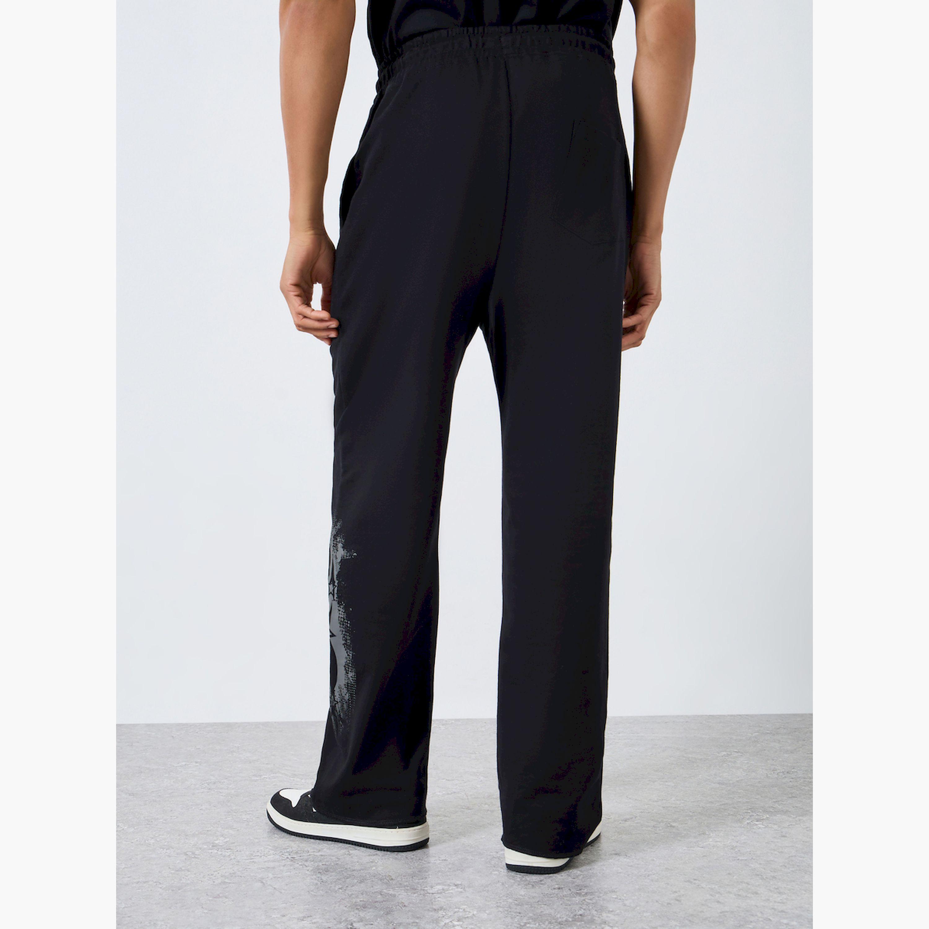 Styli Men Black Printed Oversized Joggers-men-clothing-bottoms-joggers-image-4