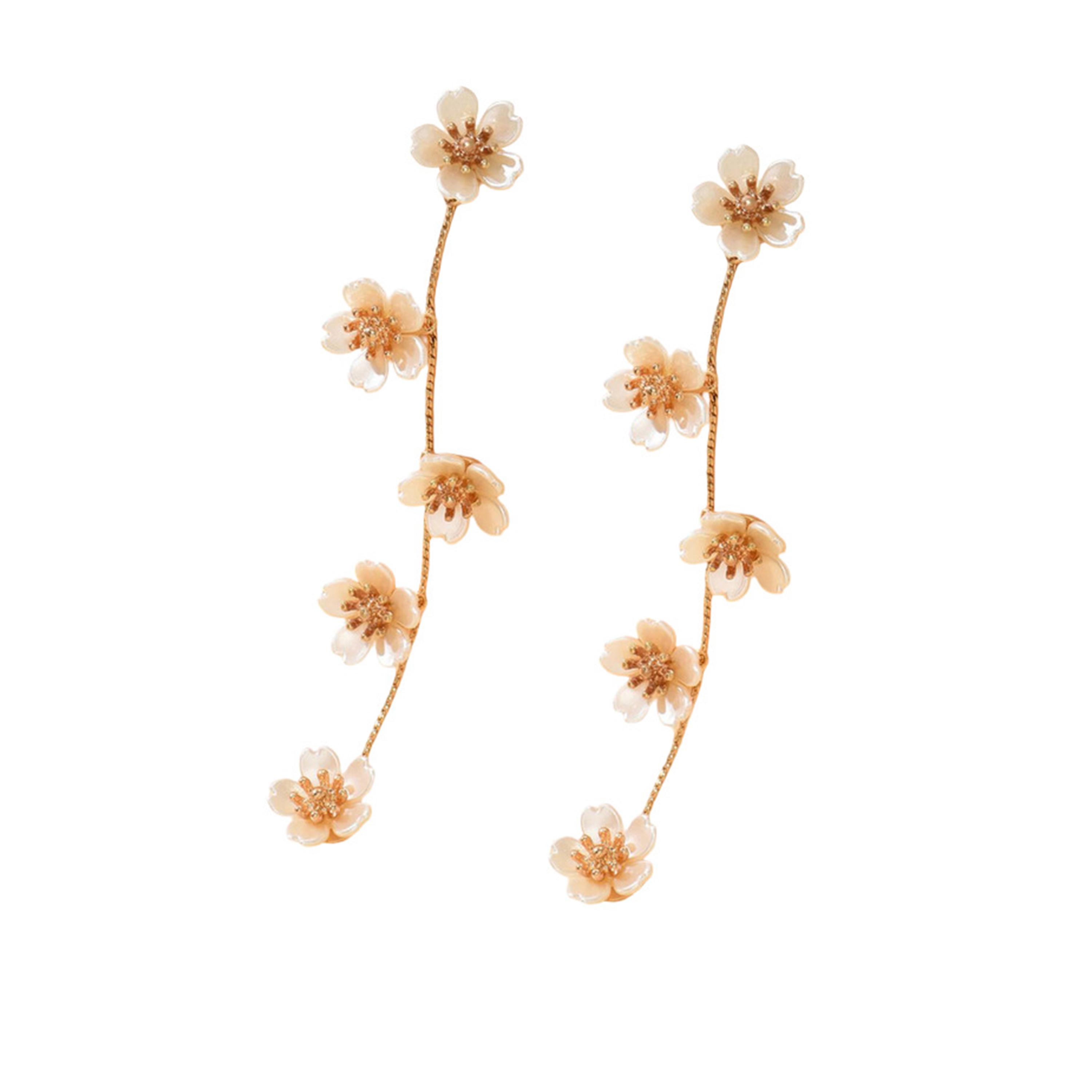 Take Two Women Floral Faux Pearl Earrings-women-watchesandjewellery-jewellery-earrings-image-1