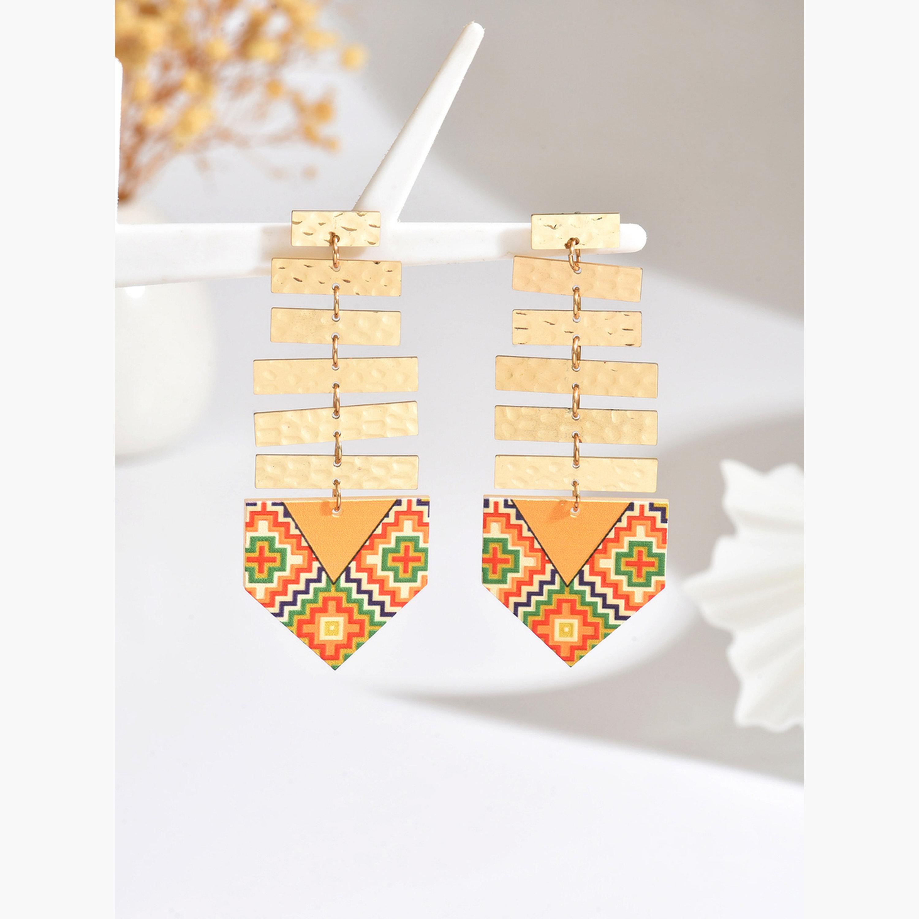 Take Two Women Boho Dangle Earrings-women-watchesandjewellery-jewellery-earrings-image-1