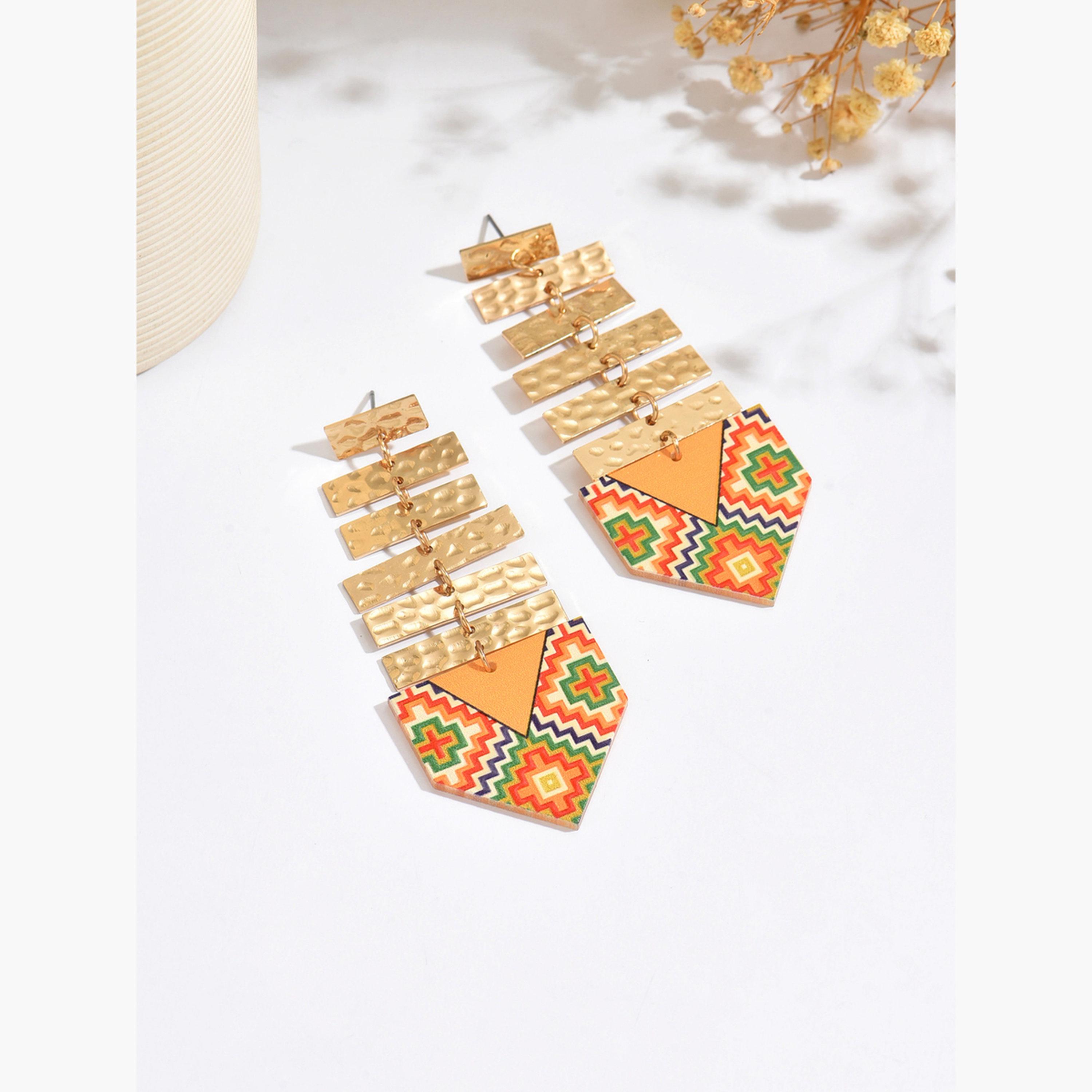 Take Two Women Boho Dangle Earrings-women-watchesandjewellery-jewellery-earrings-image-4