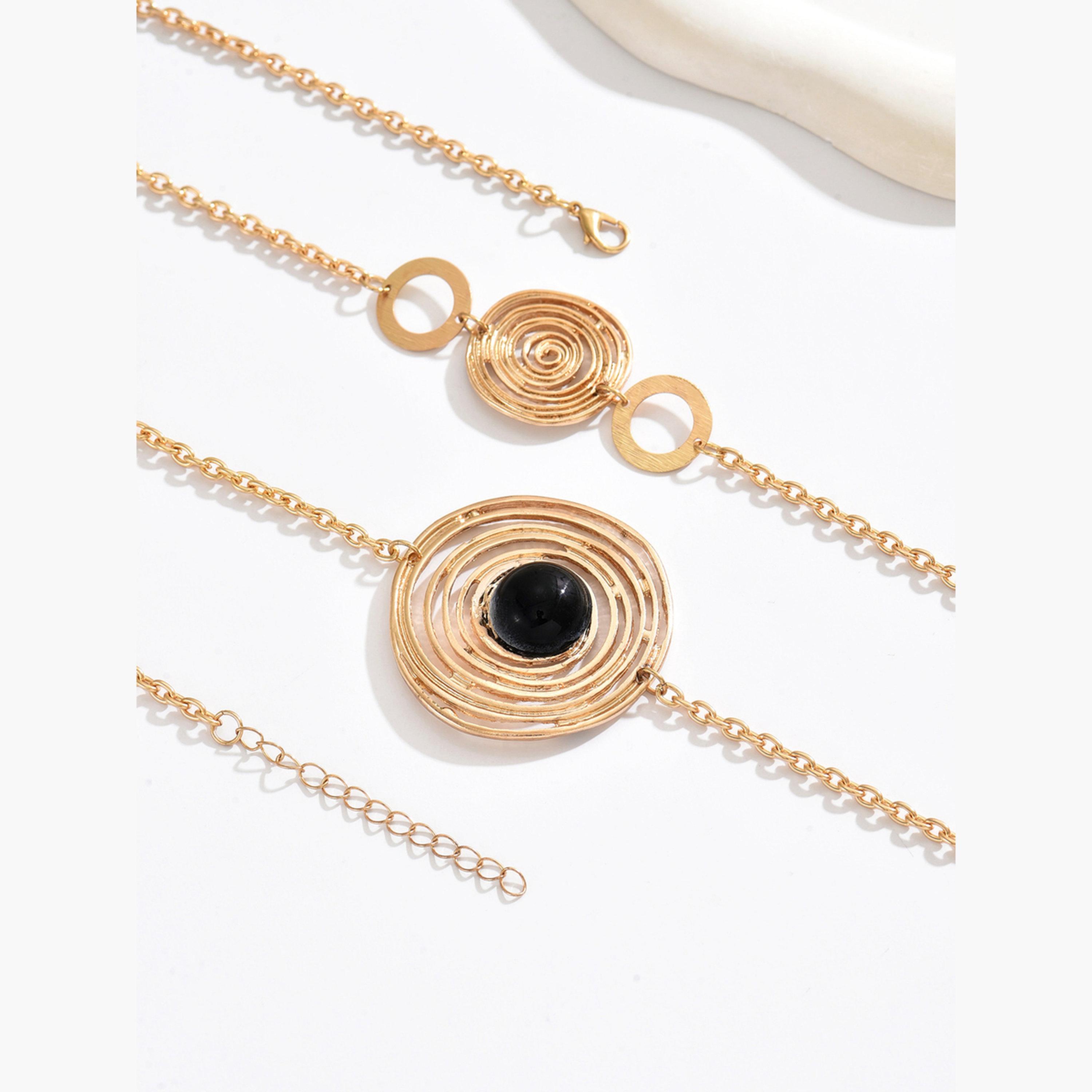 Take Two Metal Asymmetrical Geometric Necklace-women-watchesandjewellery-jewellery-necklacesandpendants-image-3