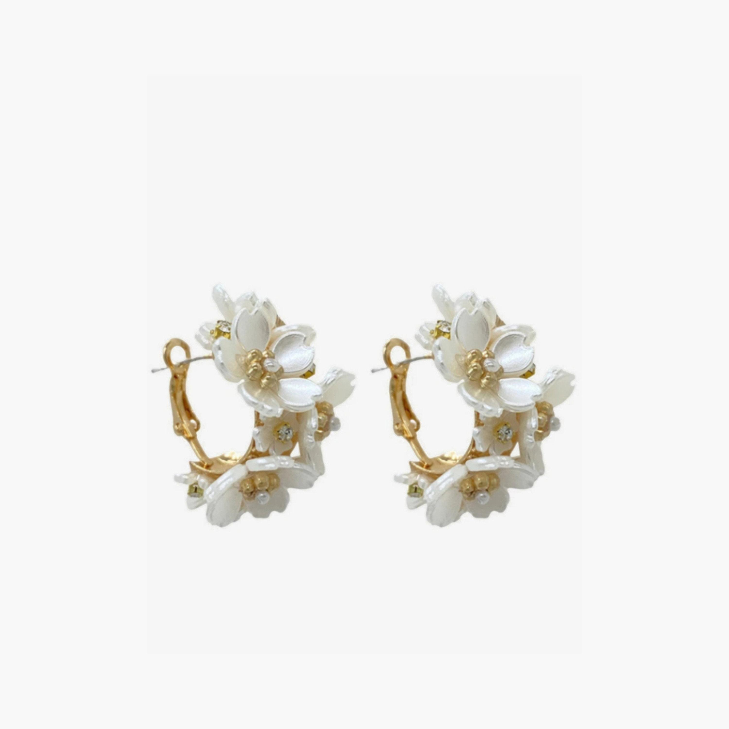 Take Two Women's 3D Flower Earrings-women-watchesandjewellery-jewellery-earrings-image-1