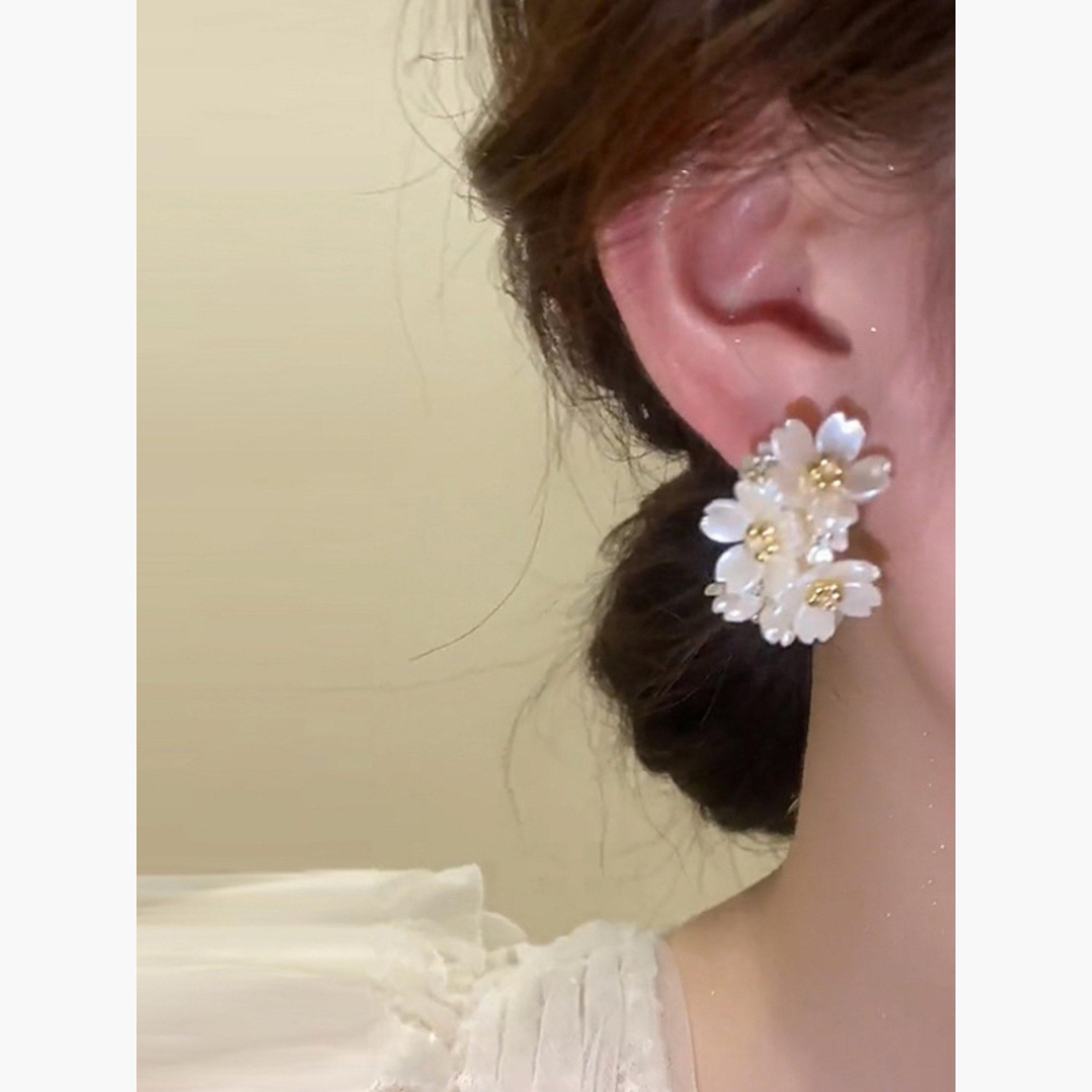 Take Two Women's 3D Flower Earrings-women-watchesandjewellery-jewellery-earrings-image-3