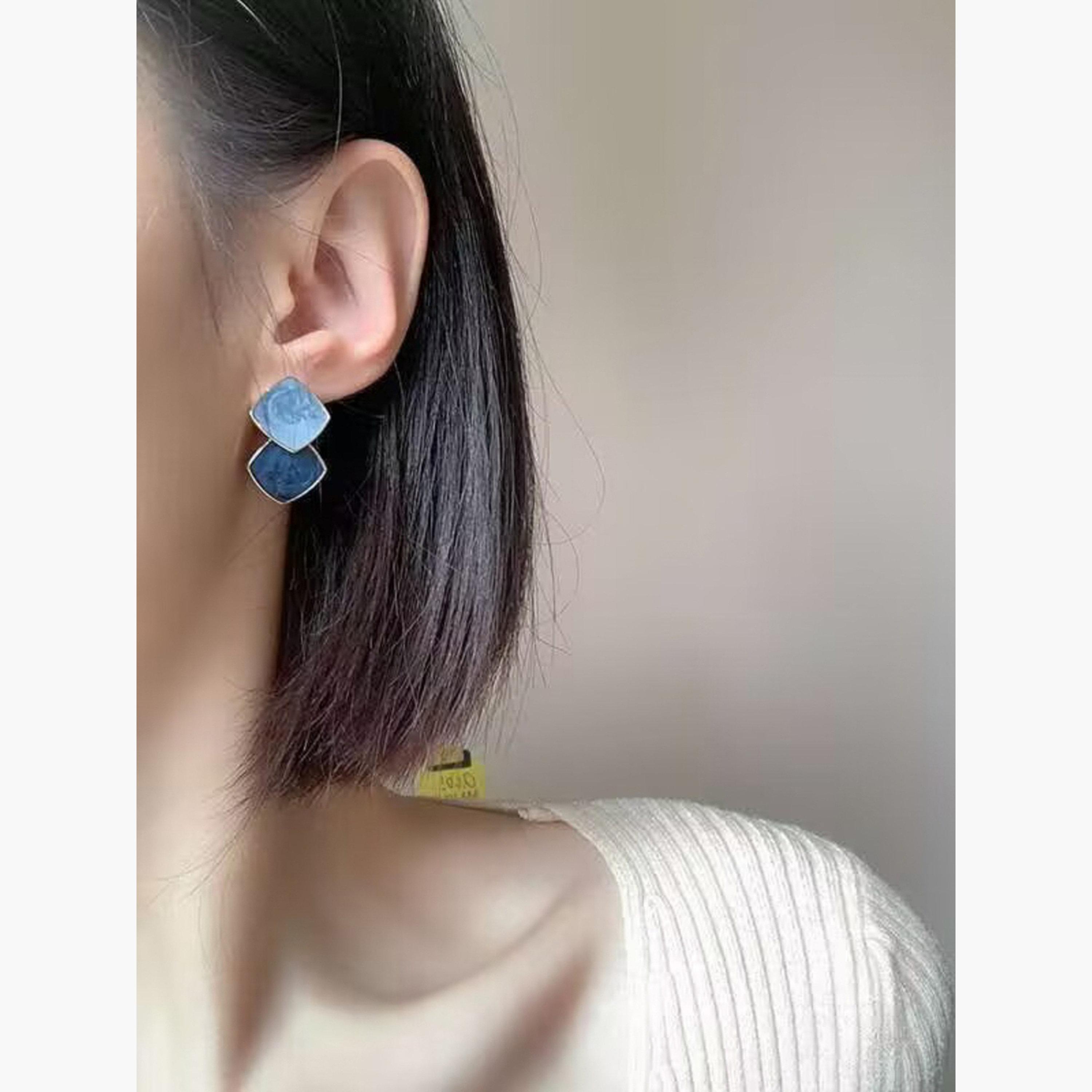 Take Two Women's Rhombus Geometric Earrings-women-watchesandjewellery-jewellery-earrings-image-2