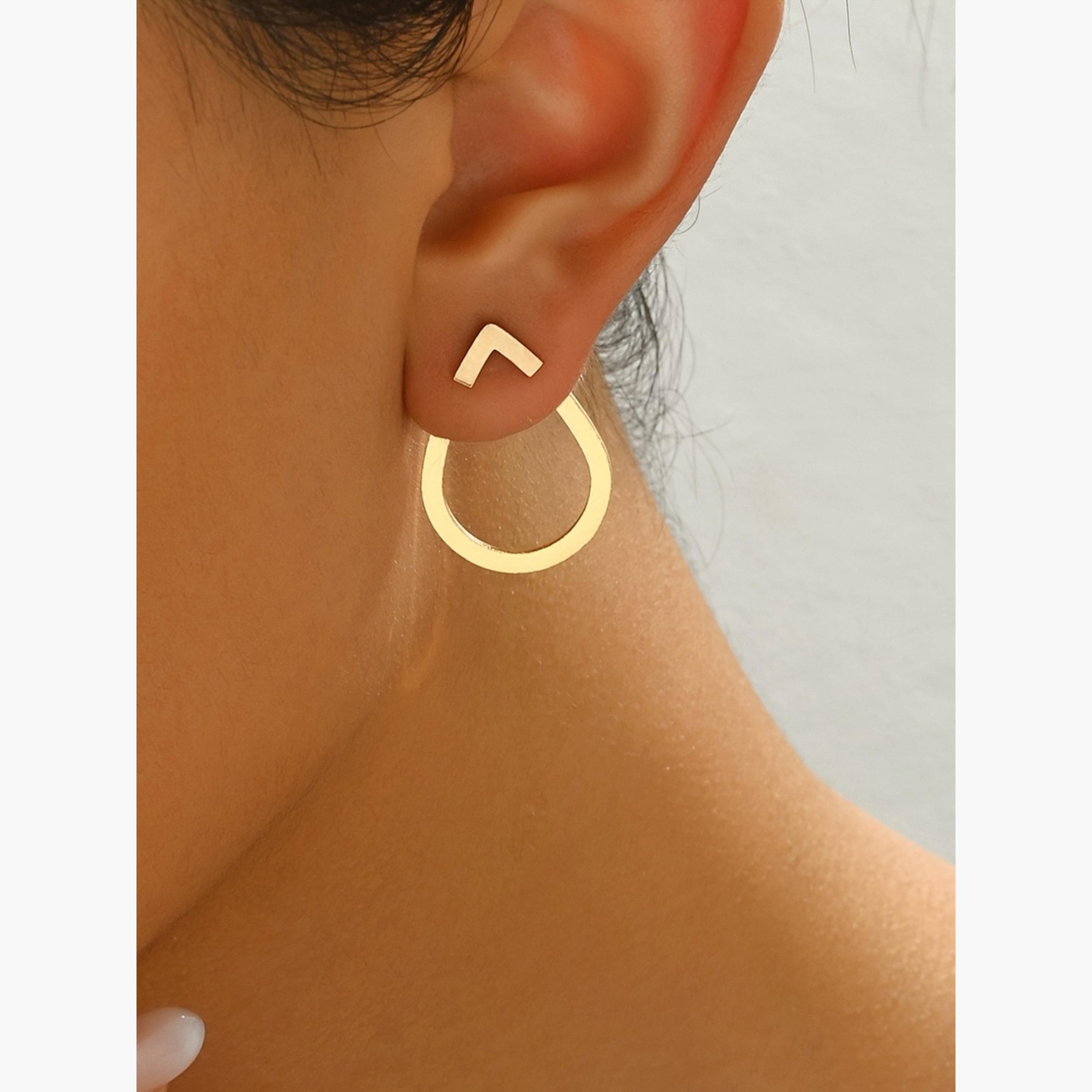 Take Two Women's Metal Geometric Earrings-women-watchesandjewellery-jewellery-earrings-image-4