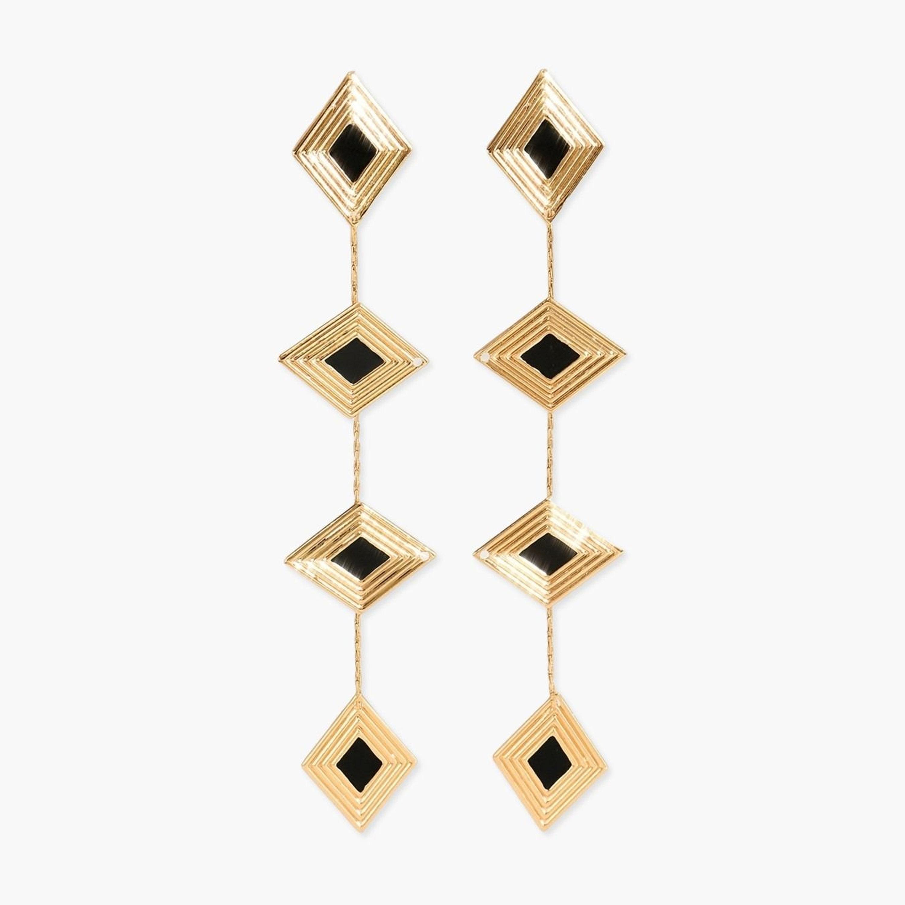 Take Two Women's Geometric Design Earrings-women-watchesandjewellery-jewellery-earrings-image-1