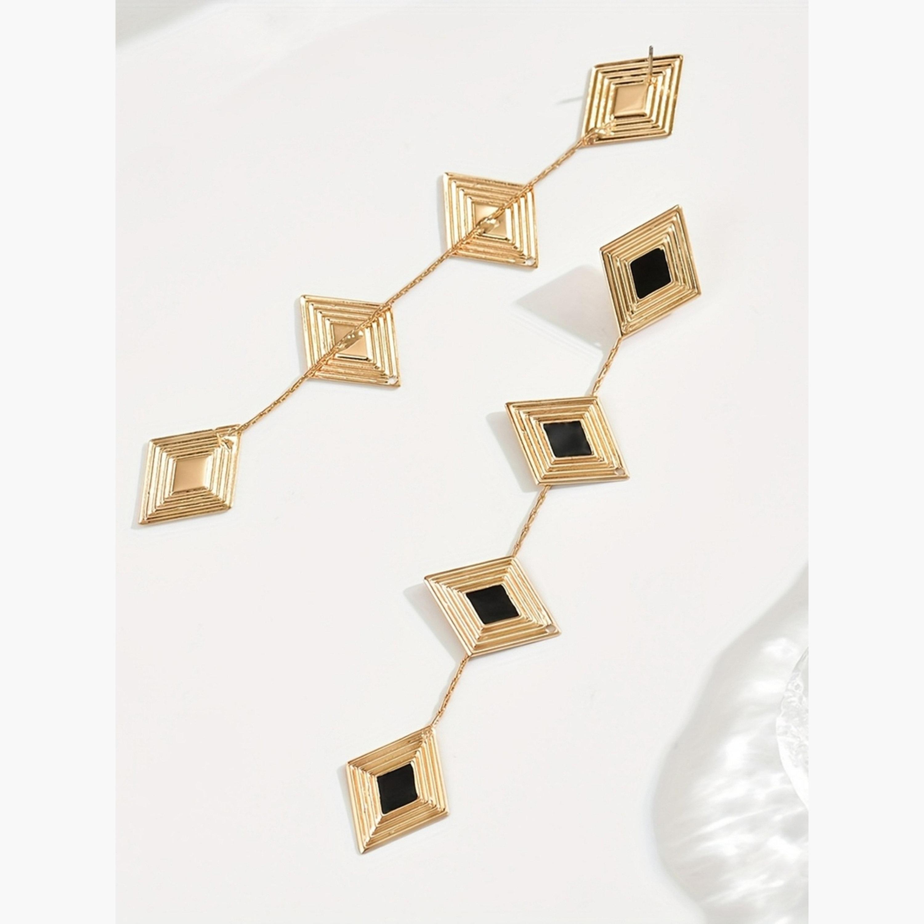 Take Two Women's Geometric Design Earrings-women-watchesandjewellery-jewellery-earrings-image-3