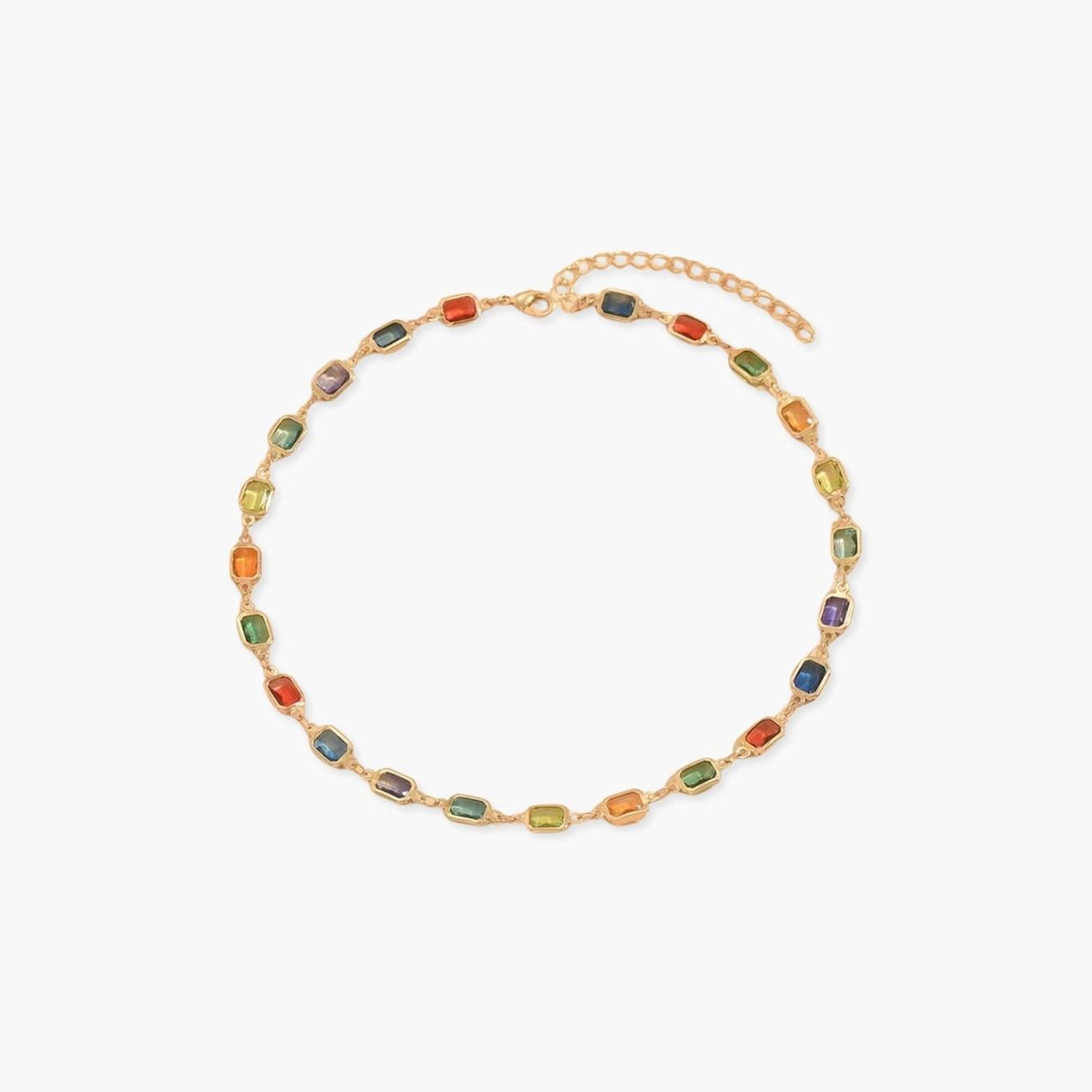 Take Two Women Crystal Geometric Square Necklace-women-watchesandjewellery-jewellery-necklacesandpendants-image-1