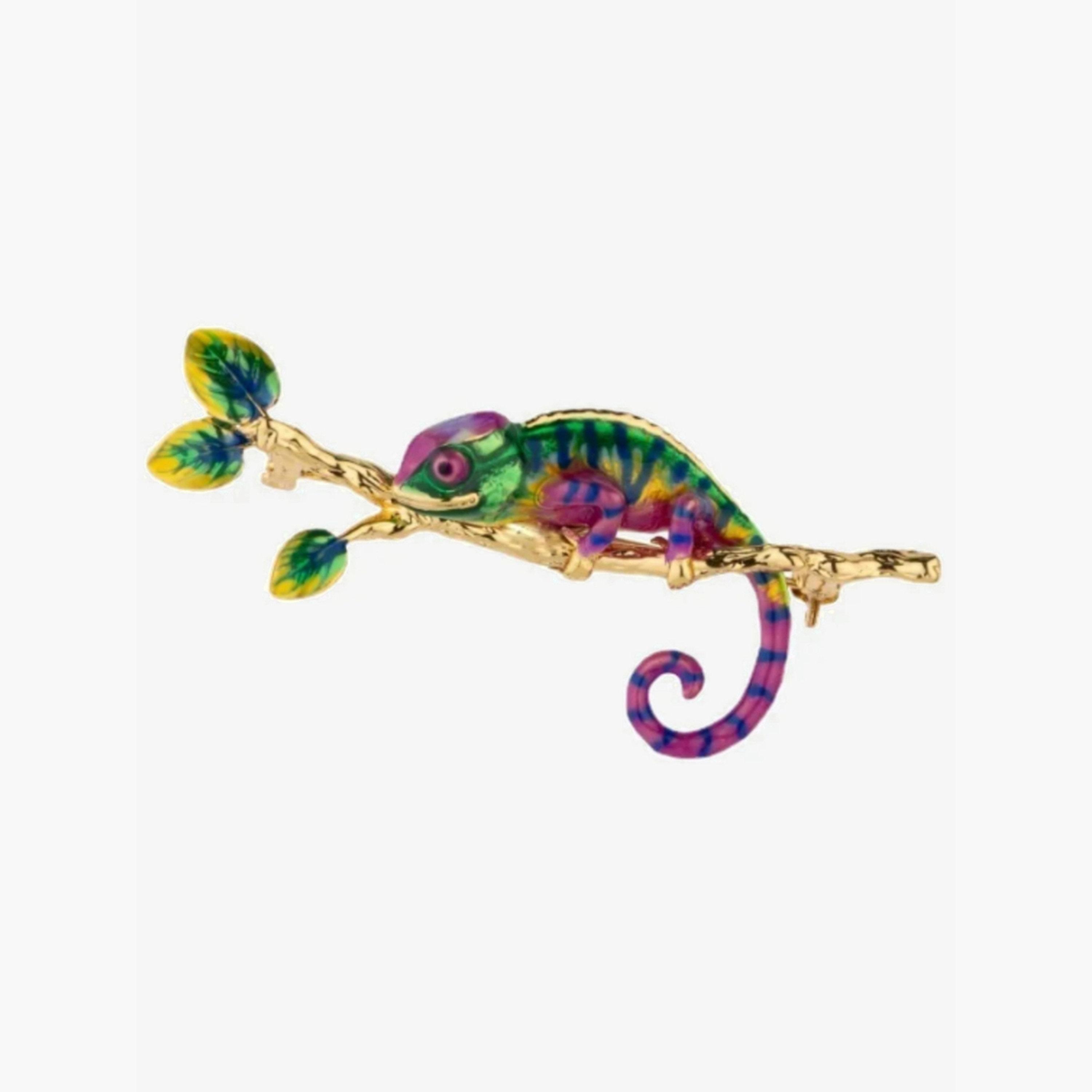 Take Two Women Rhinestone Chameleon Brooches-women-watchesandjewellery-jewellery-brooches-image-1