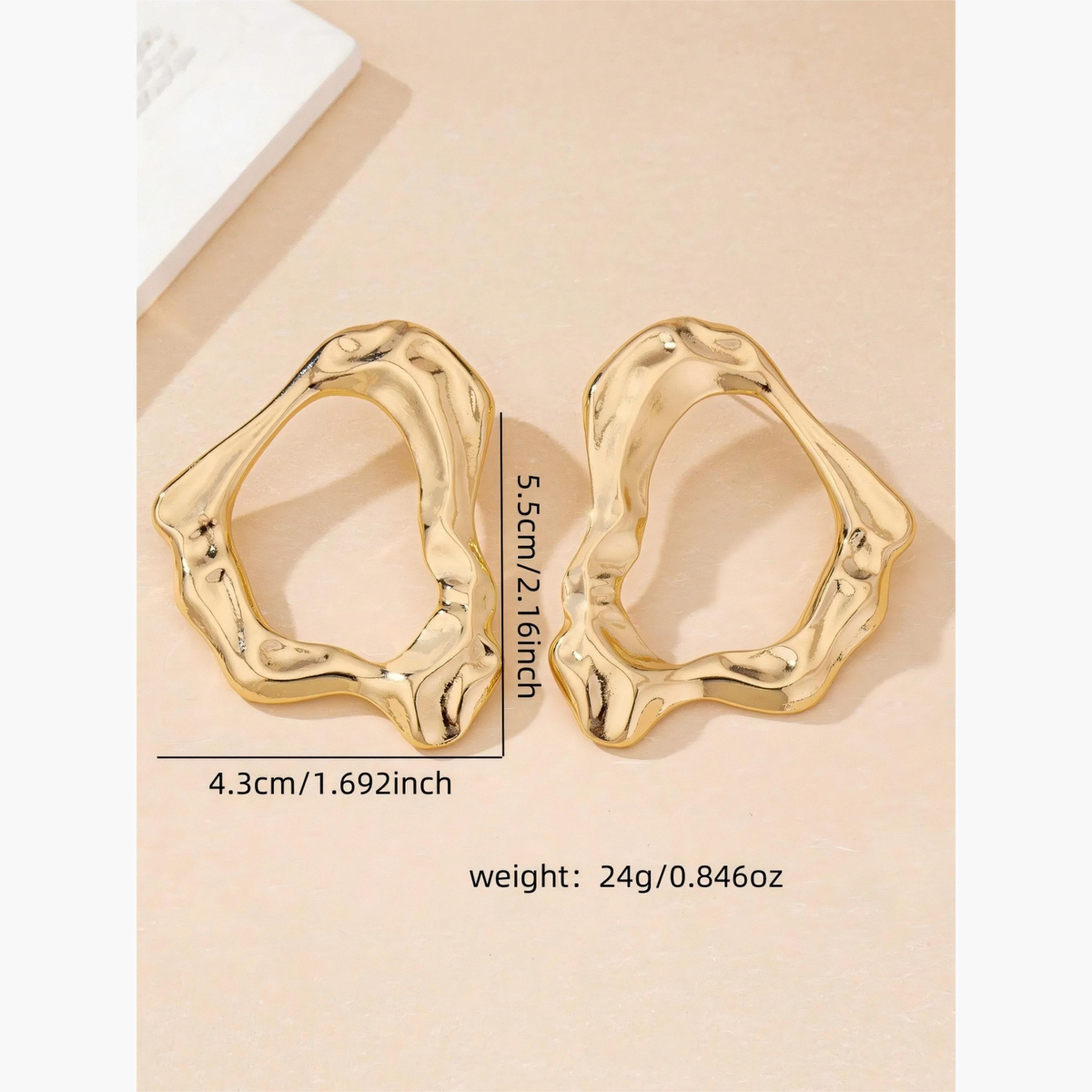 Take Two Women's Metal Geometric Earrings-women-watchesandjewellery-jewellery-earrings-image-3