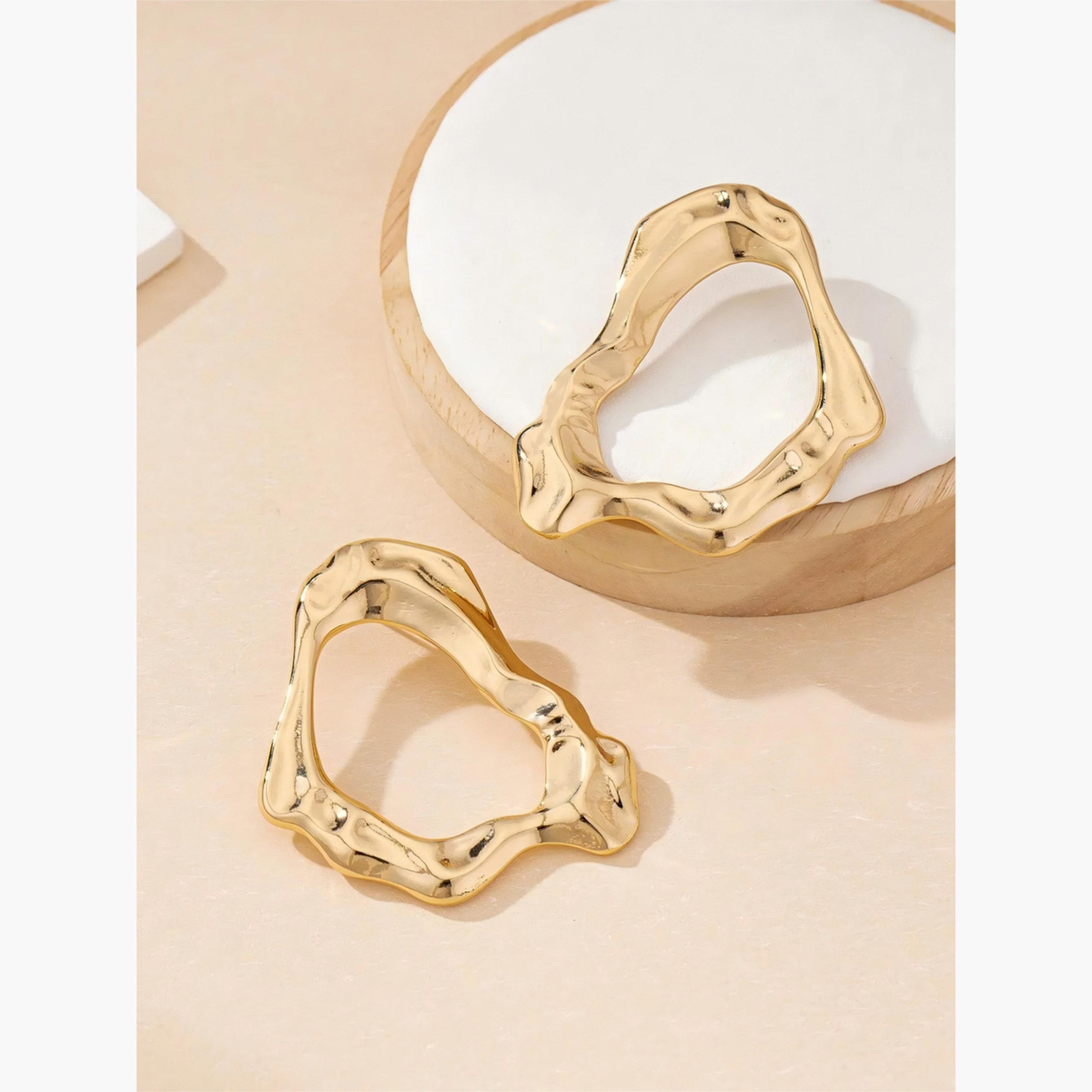 Take Two Women's Metal Geometric Earrings-women-watchesandjewellery-jewellery-earrings-image-4