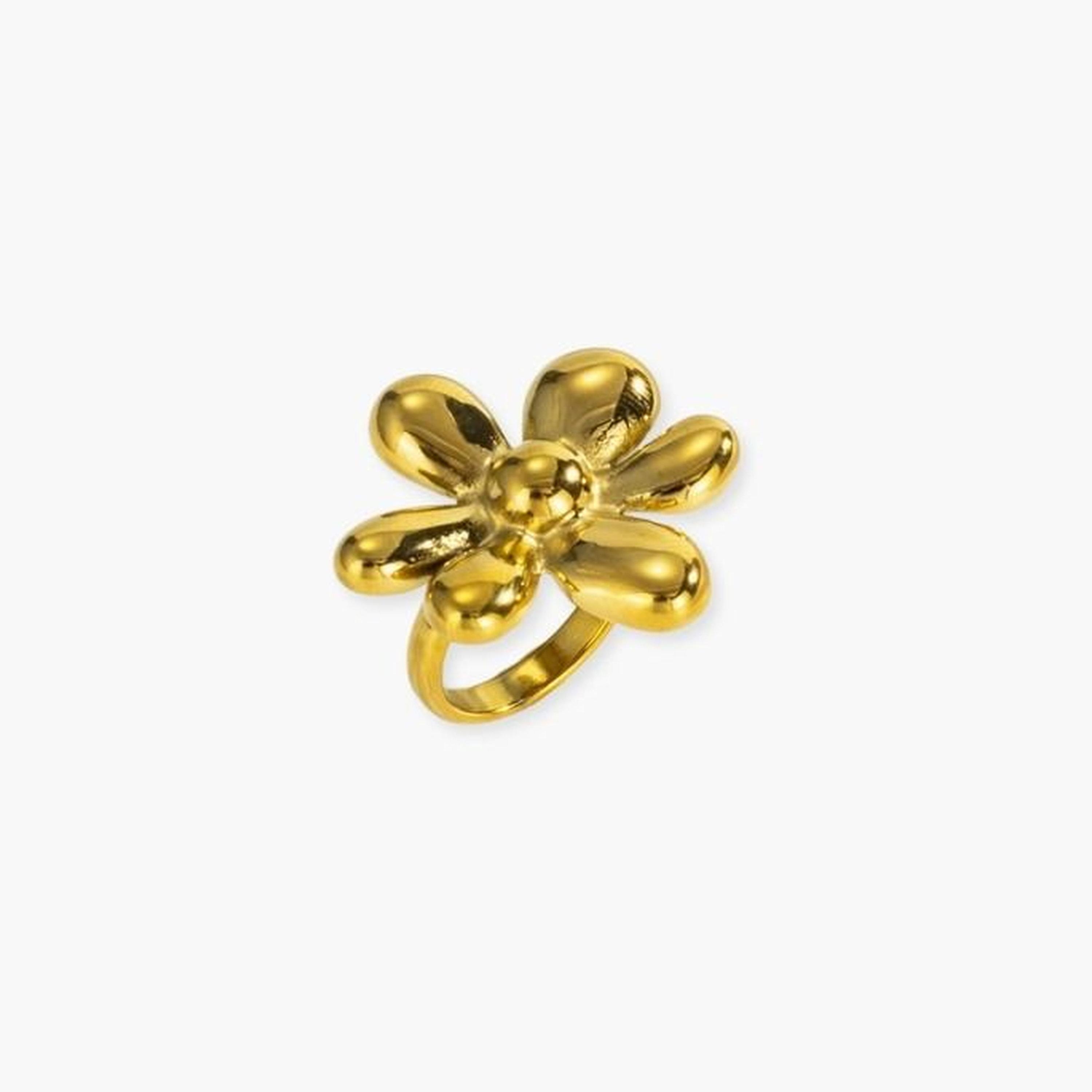 Take Two Women Gold Floral Design Ring-women-watchesandjewellery-jewellery-rings-image-1