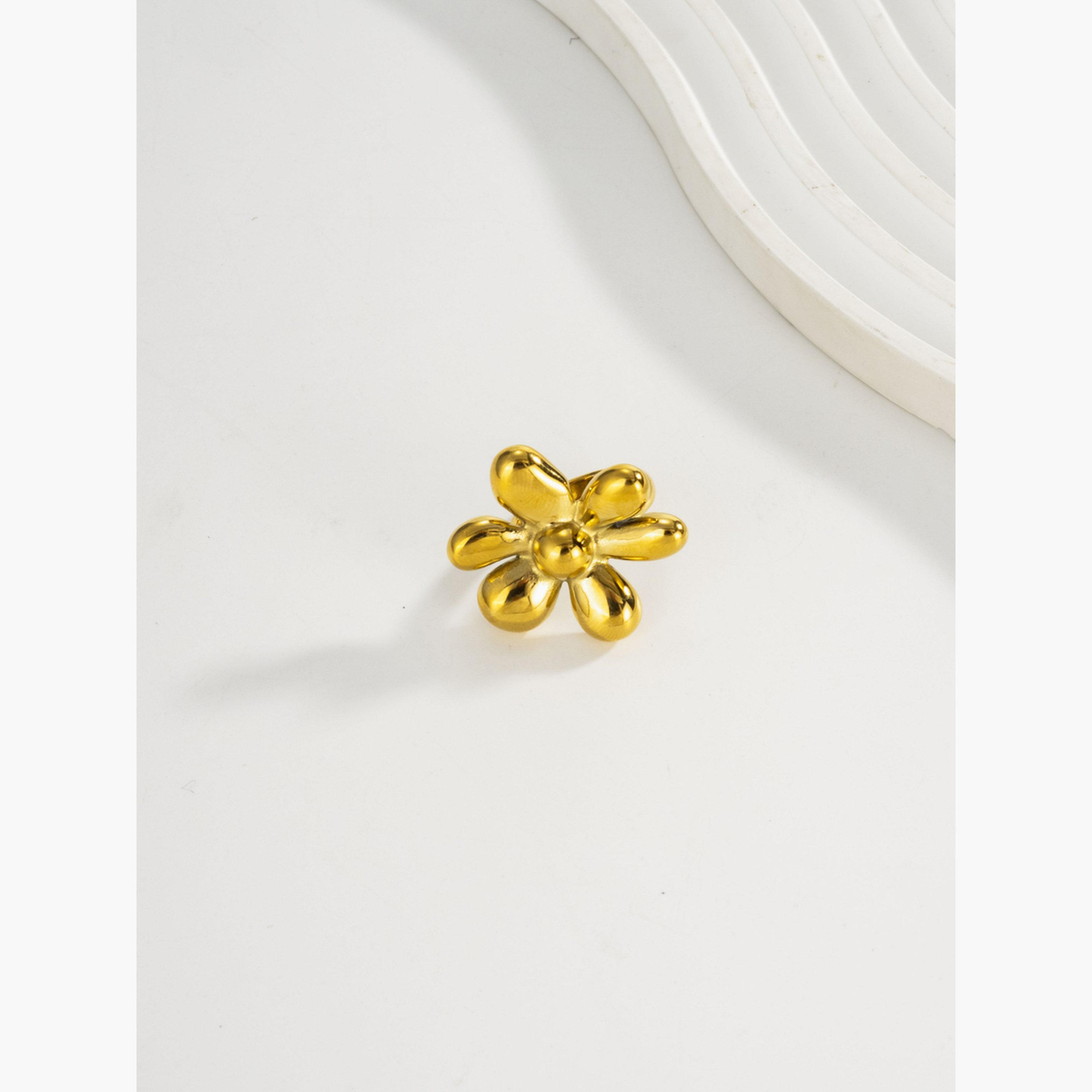 Take Two Women Gold Floral Design Ring-women-watchesandjewellery-jewellery-rings-image-3