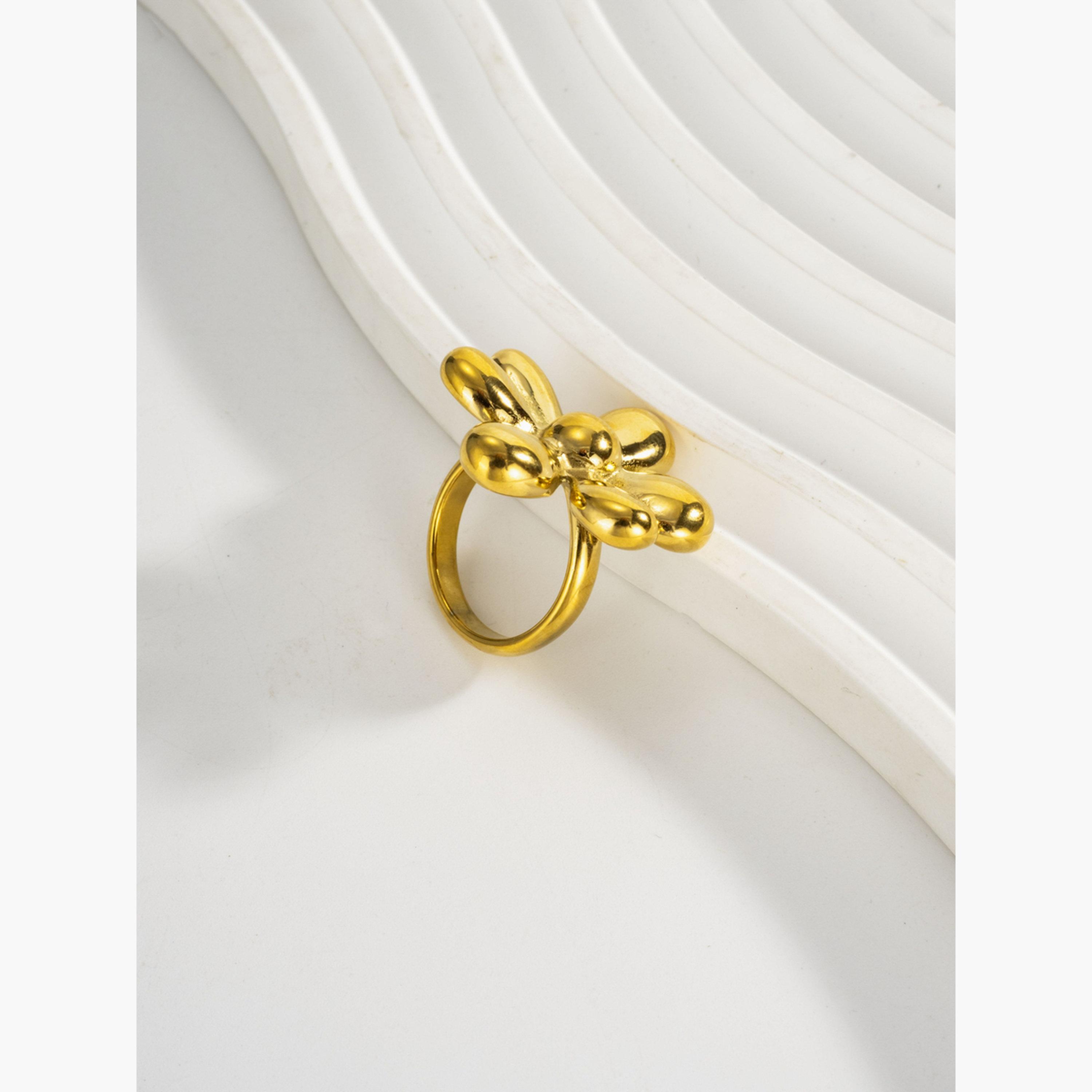 Take Two Women Gold Floral Design Ring-women-watchesandjewellery-jewellery-rings-image-4