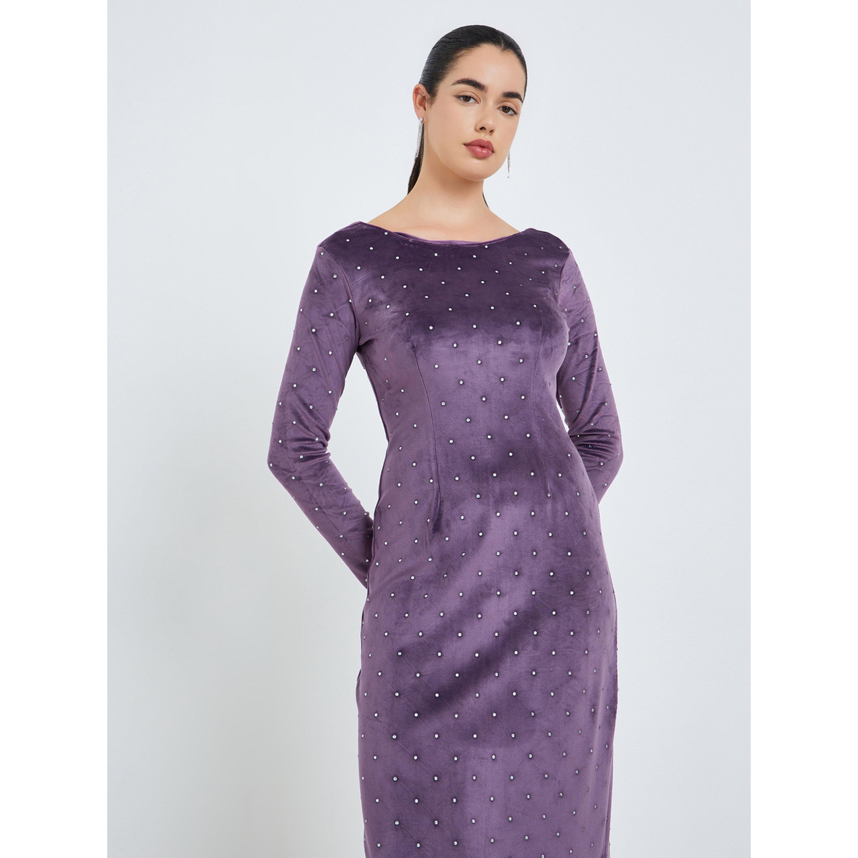 فستان ميدي مزين للنساء-women-clothing-dresses-image-3