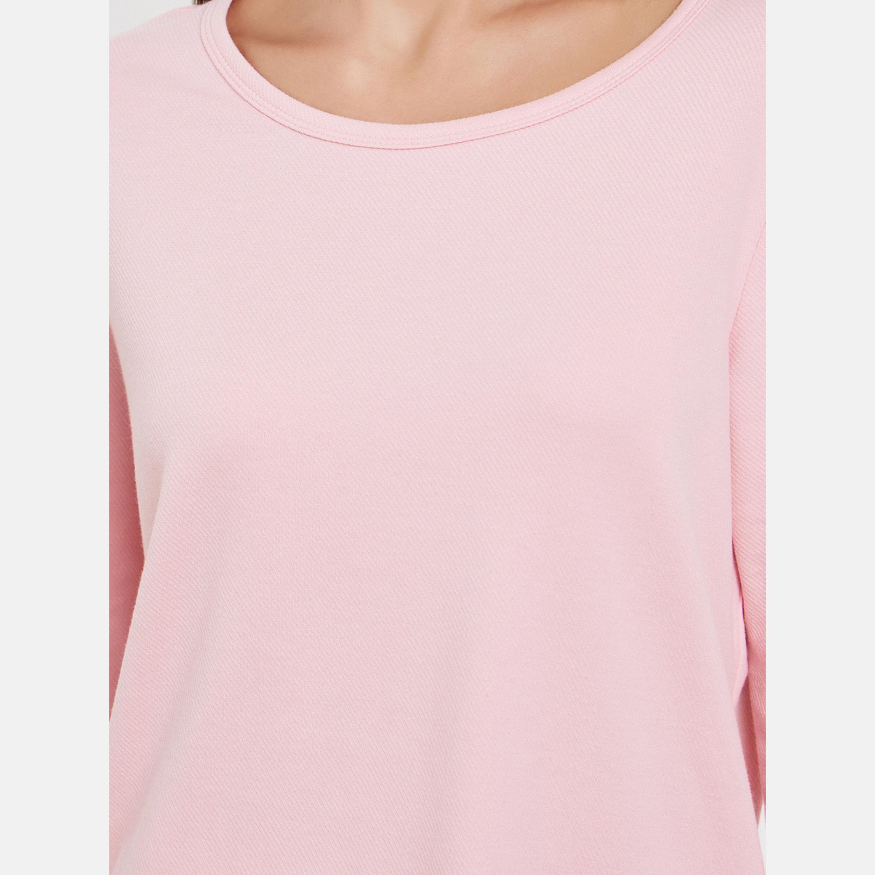 Styli Solid T-Shirt and Floral Print Pyjama Set-women-clothing-nightwear-pyjamas-longsets-image-3